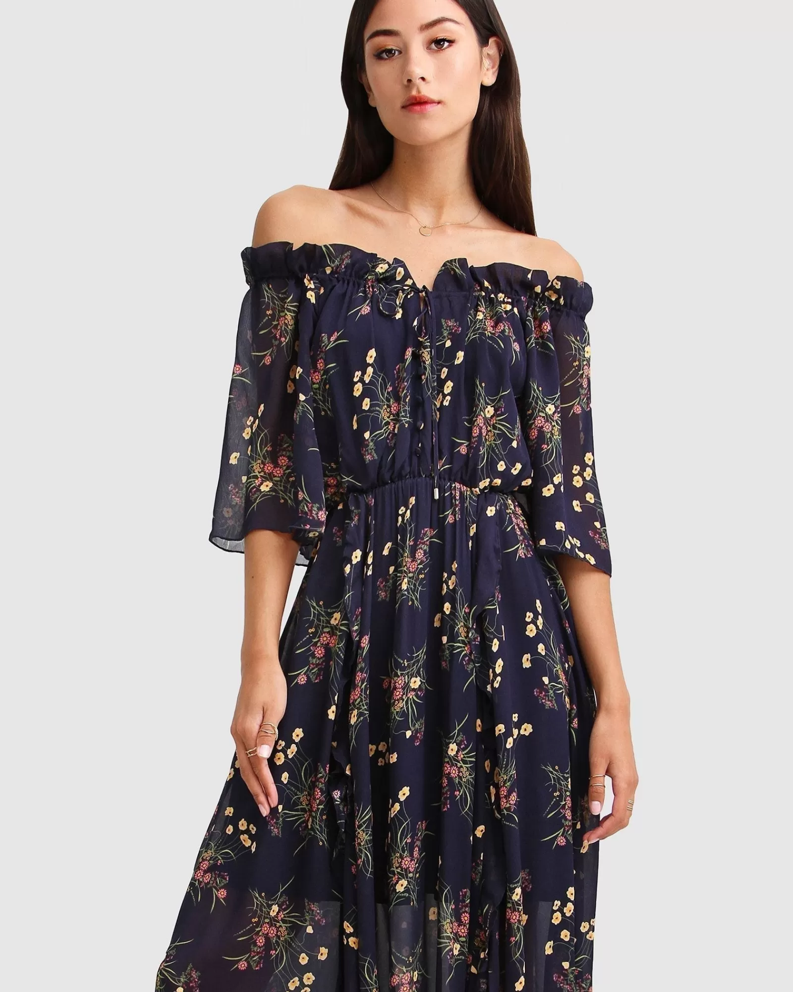 amour_amour_ruffled_midi_dress__navy_4-3.webp Belle & Bloom Amour Amour Ruffled Midi Dress -