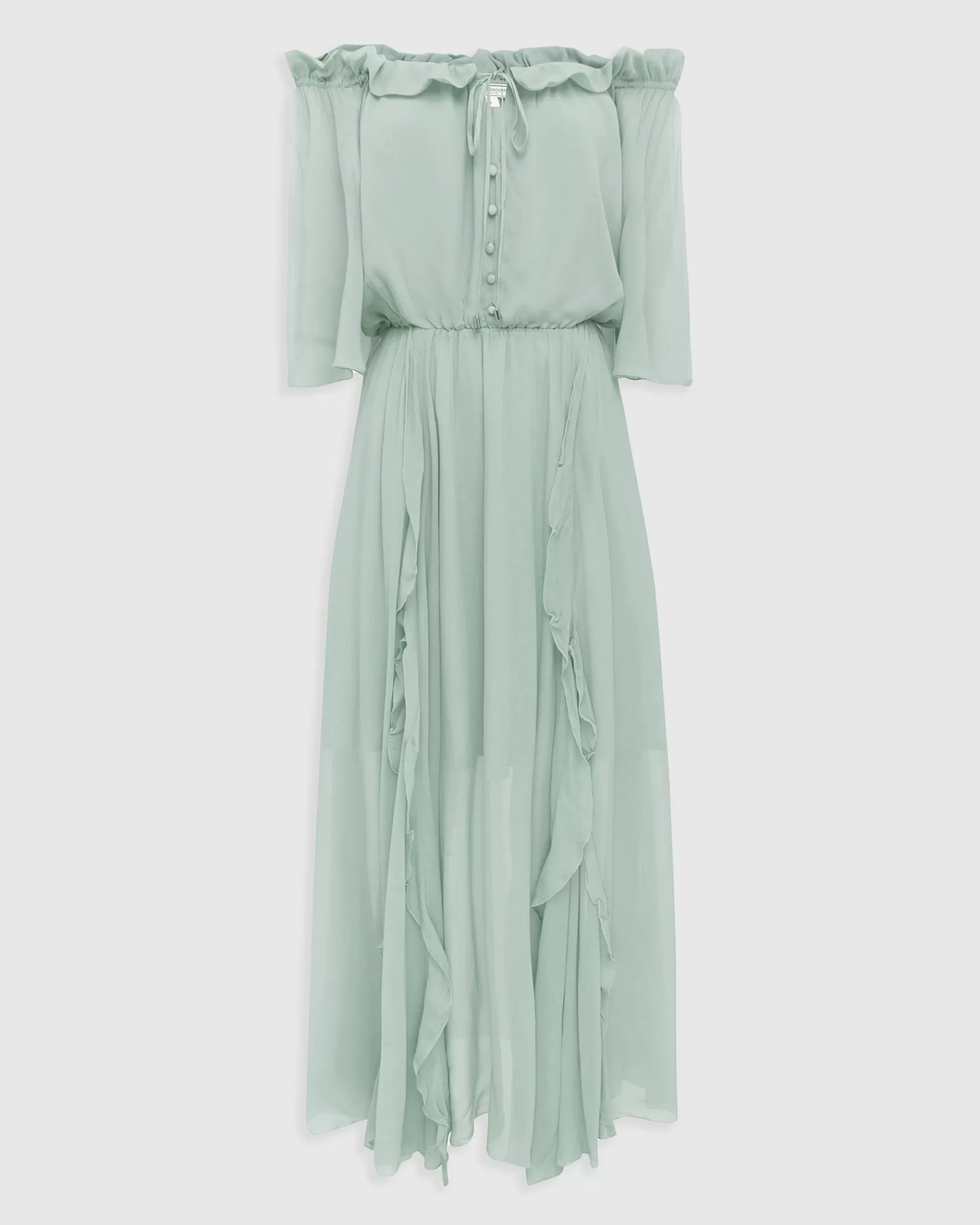 Belle & Bloom Amour Amour Ruffled Midi Dress - Spearmint FINAL SALE