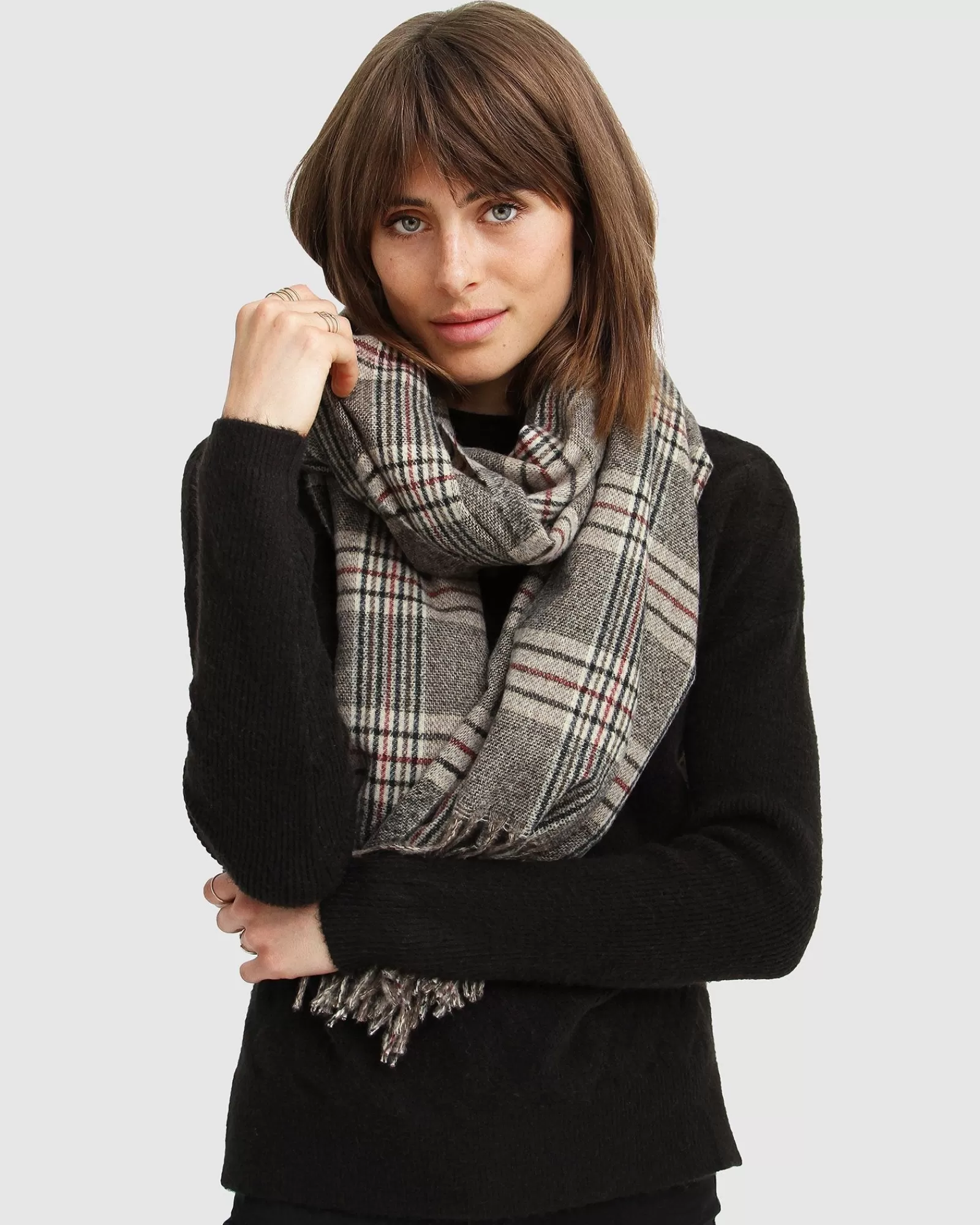 Belle & Bloom Aspen Plaid Scarf -