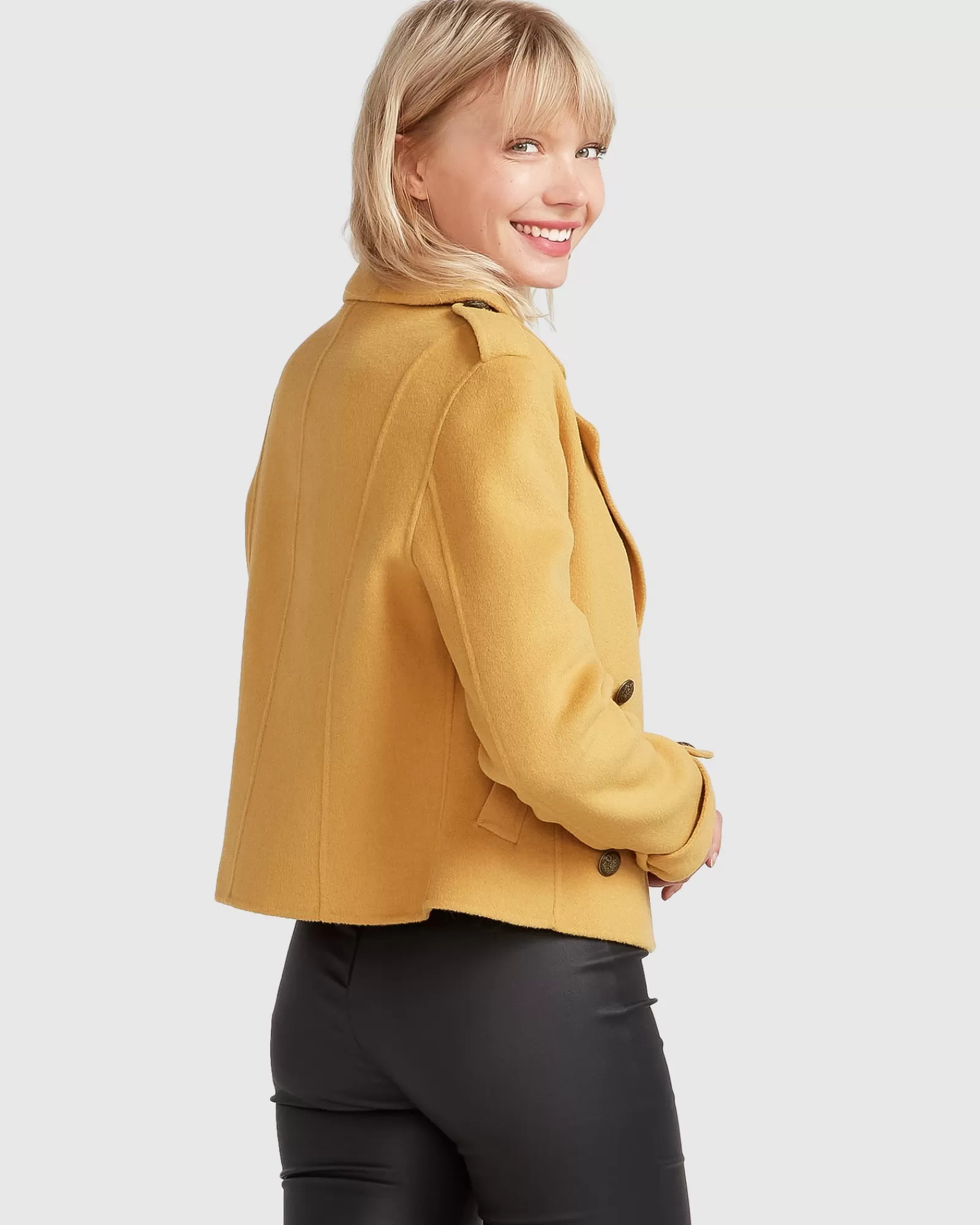 better_off_military_peacoat__antique_gold_3.webp Belle & Bloom Better Off Military Peacoat - Antique Gold