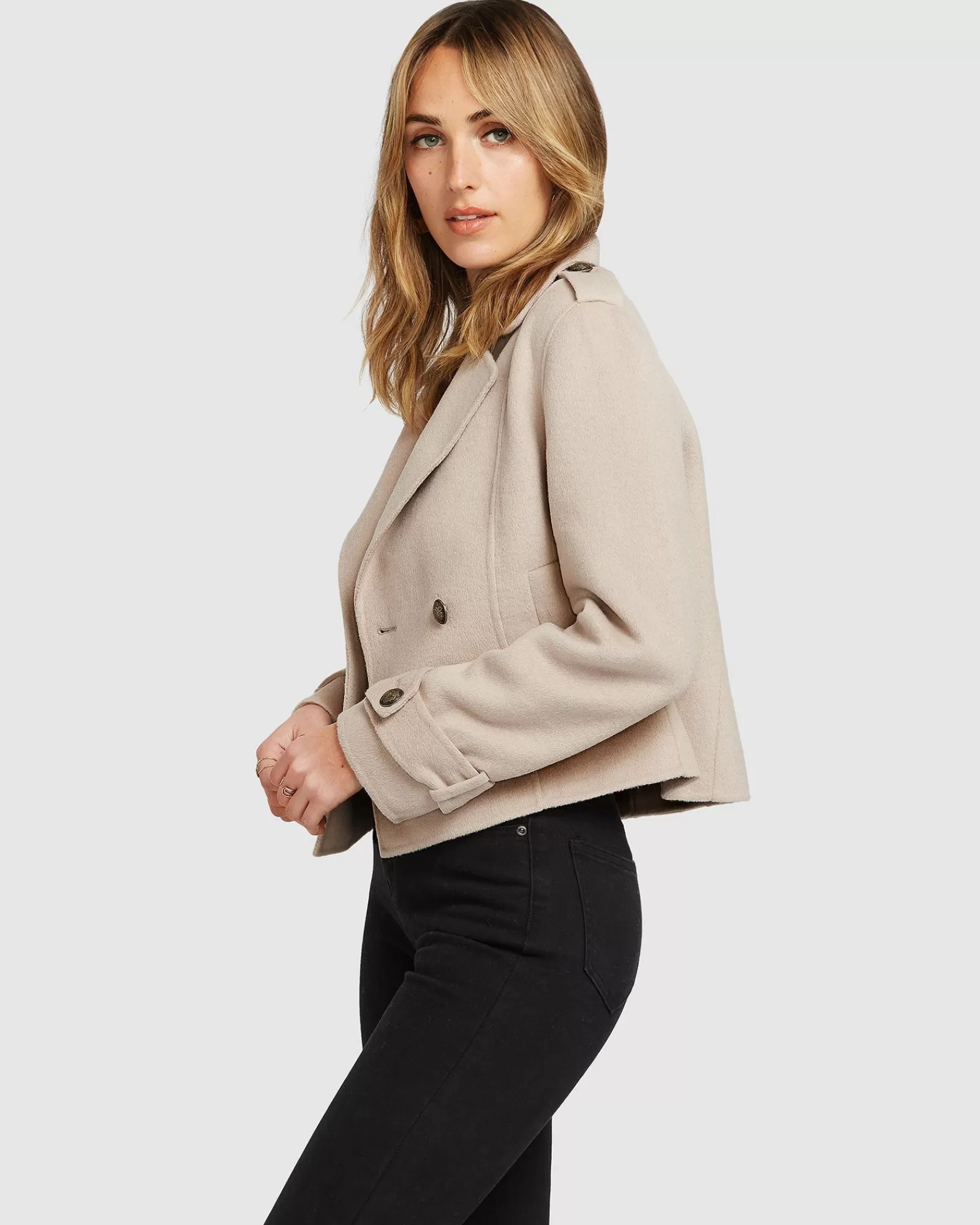 Belle & Bloom Better Off Military Peacoat -