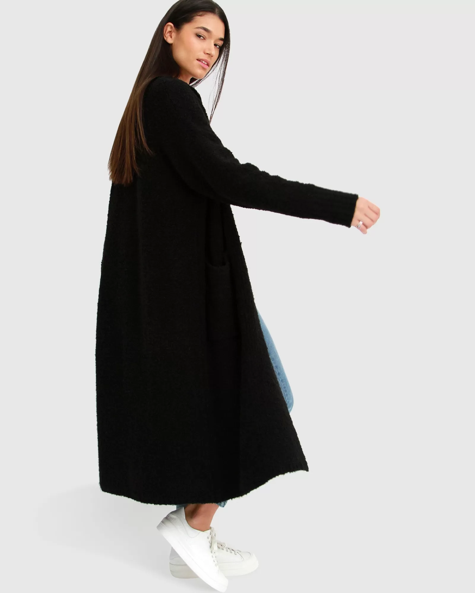 Belle & Bloom Born To Run Sustainable Sweater Coat -