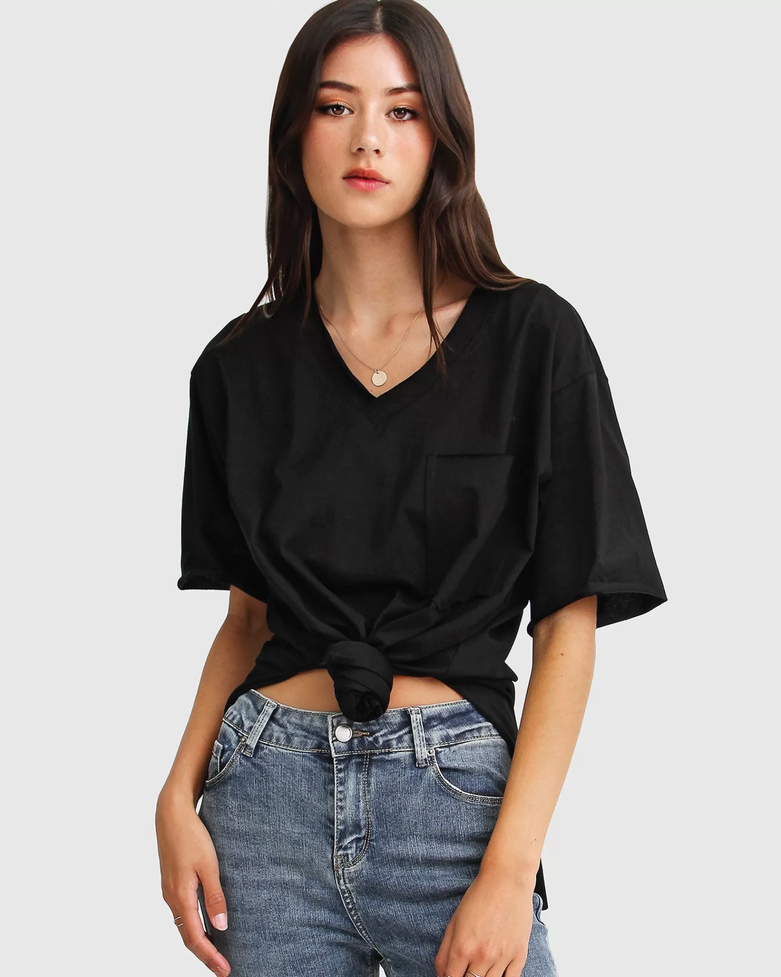 Belle & Bloom Brave Soul Oversized T-Shirt - Black