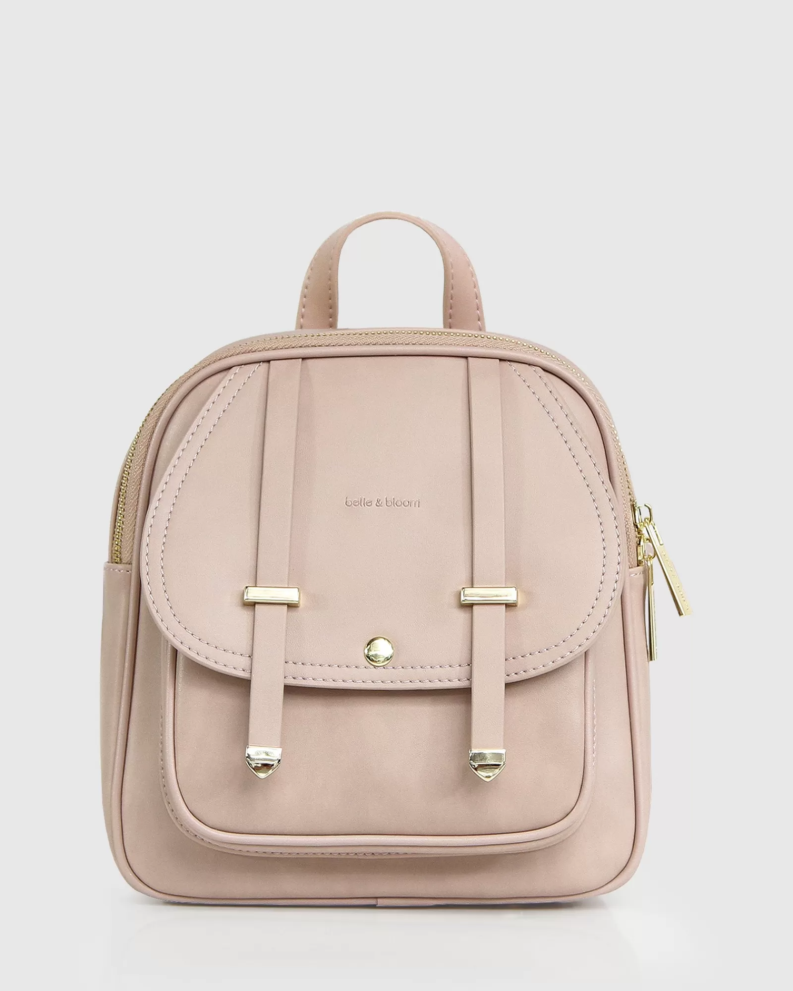 Belle & Bloom Camila Leather Backpack - Dusty Pink