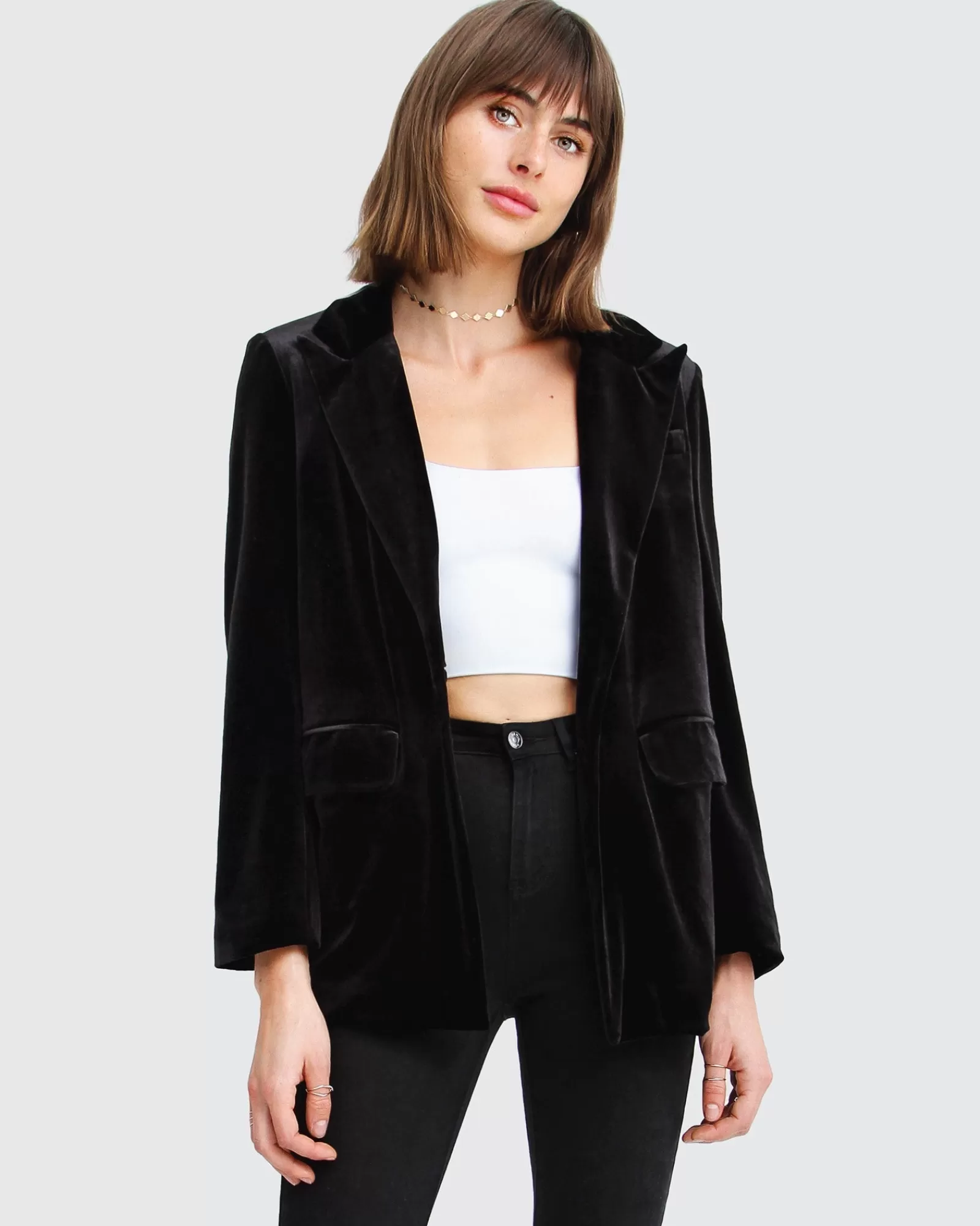 Belle & Bloom Eternity Velvet Blazer -