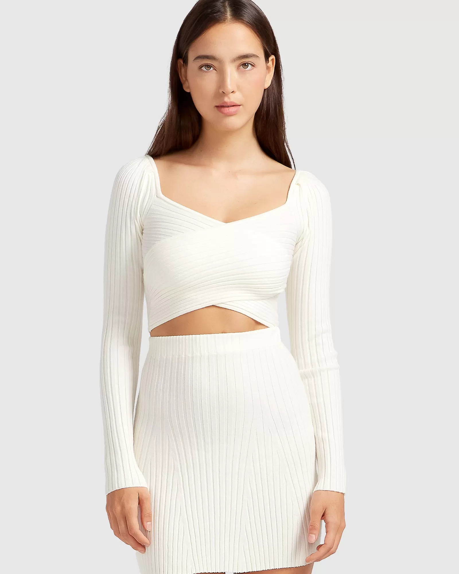 Belle & Bloom Forget Me Not Knit Crop -