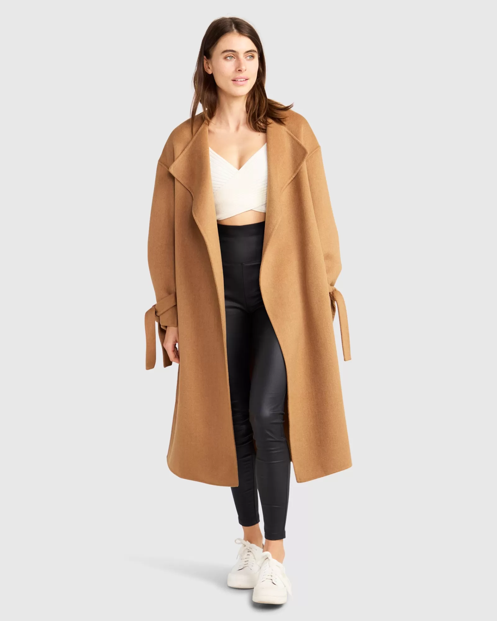 Belle & Bloom Head Over Heels Collarless Robe Coat -