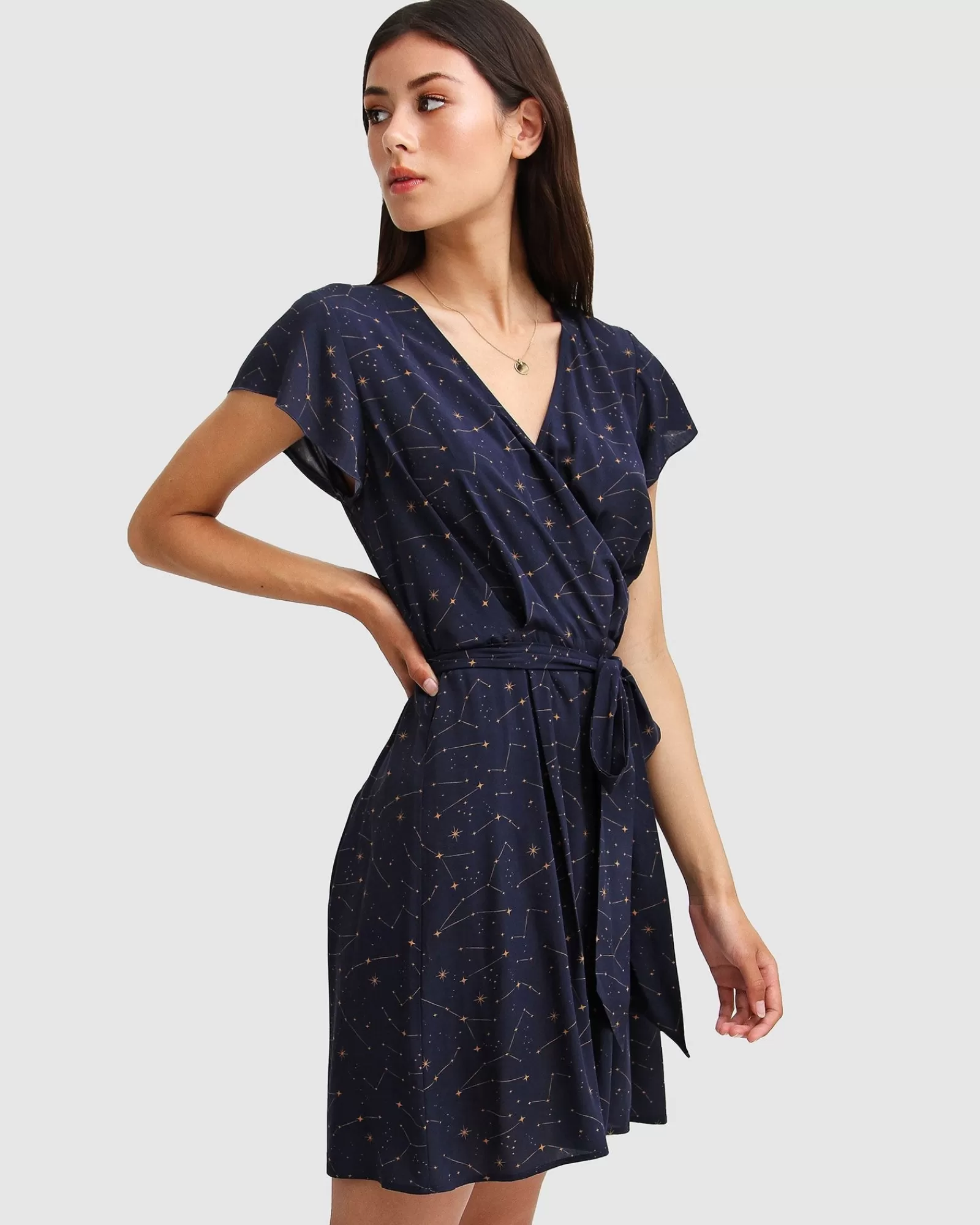 Belle & Bloom I'm The Star Wrap Dress -