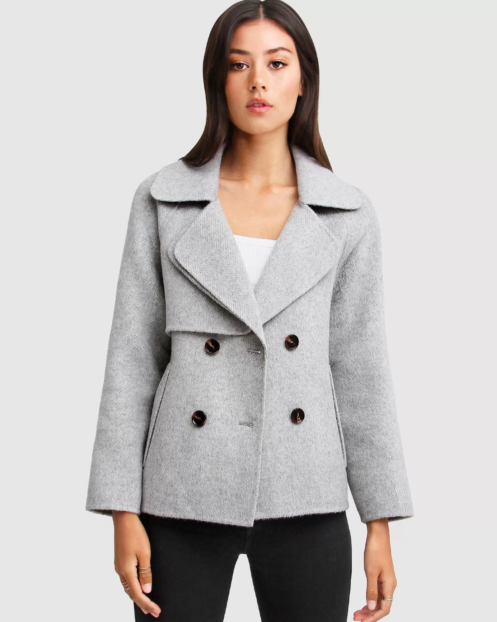 Belle & Bloom I'm Yours Wool Blend Peacoat -