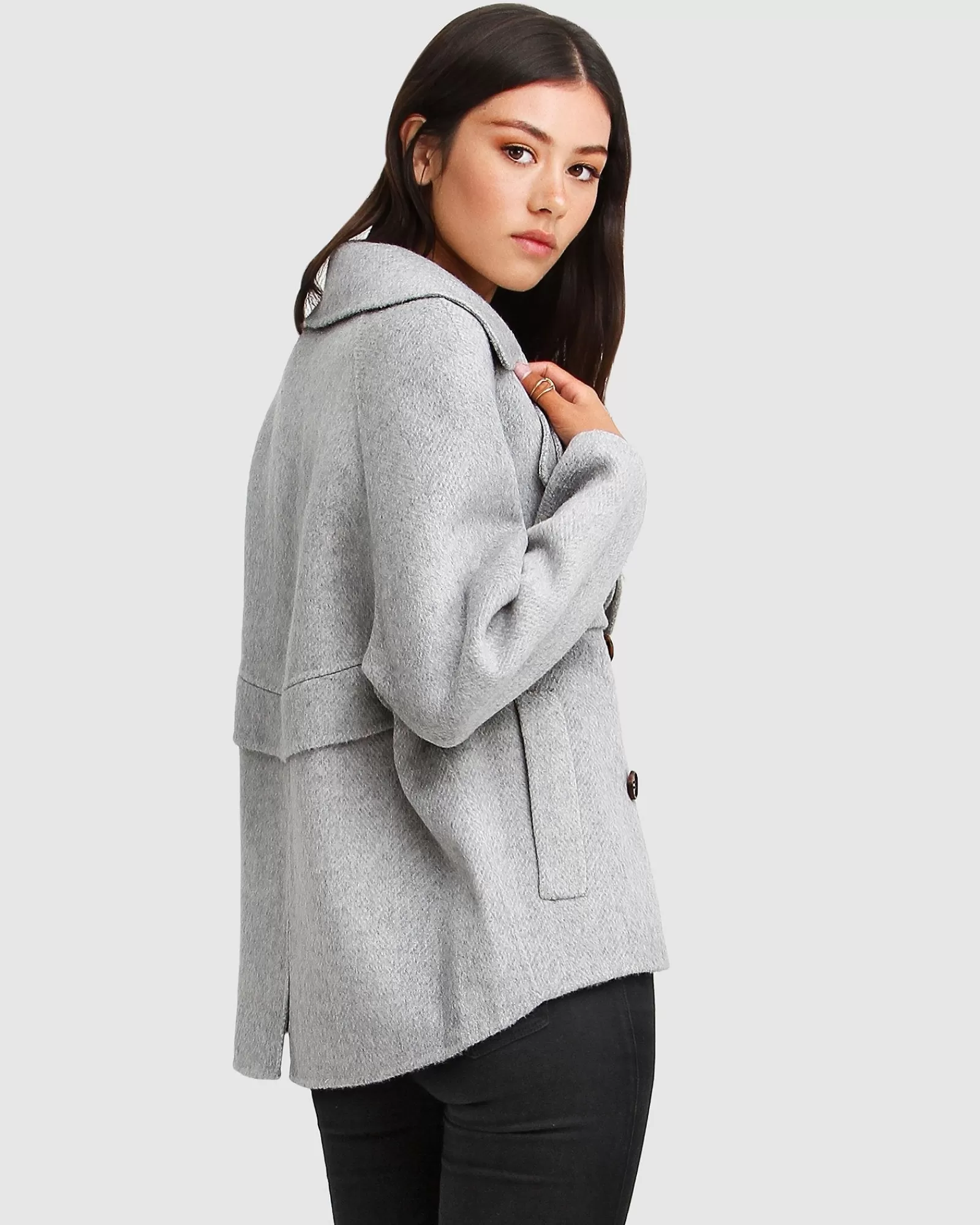 im_yours_wool_blend_peacoat__grey_2.webp Belle & Bloom I'm Yours Wool Blend Peacoat -
