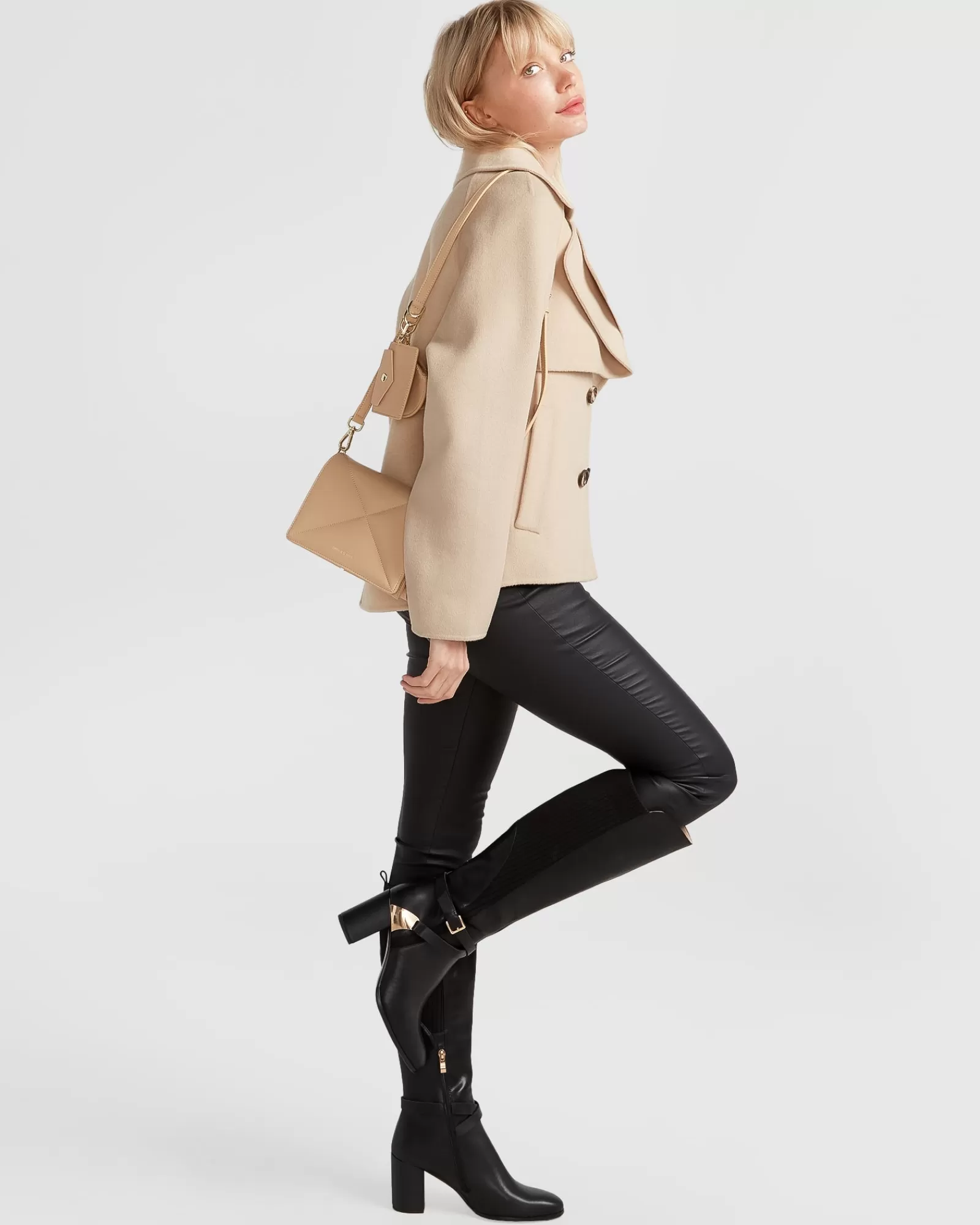 im_yours_wool_blend_peacoat__pale_oat_5.webp Belle & Bloom I'm Yours Wool Blend Peacoat - Pale Oat