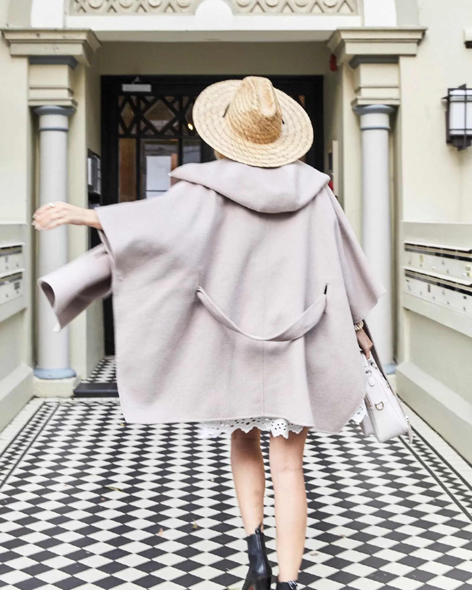 Belle & Bloom Jackson Landing Wool Blend Cape Coat -