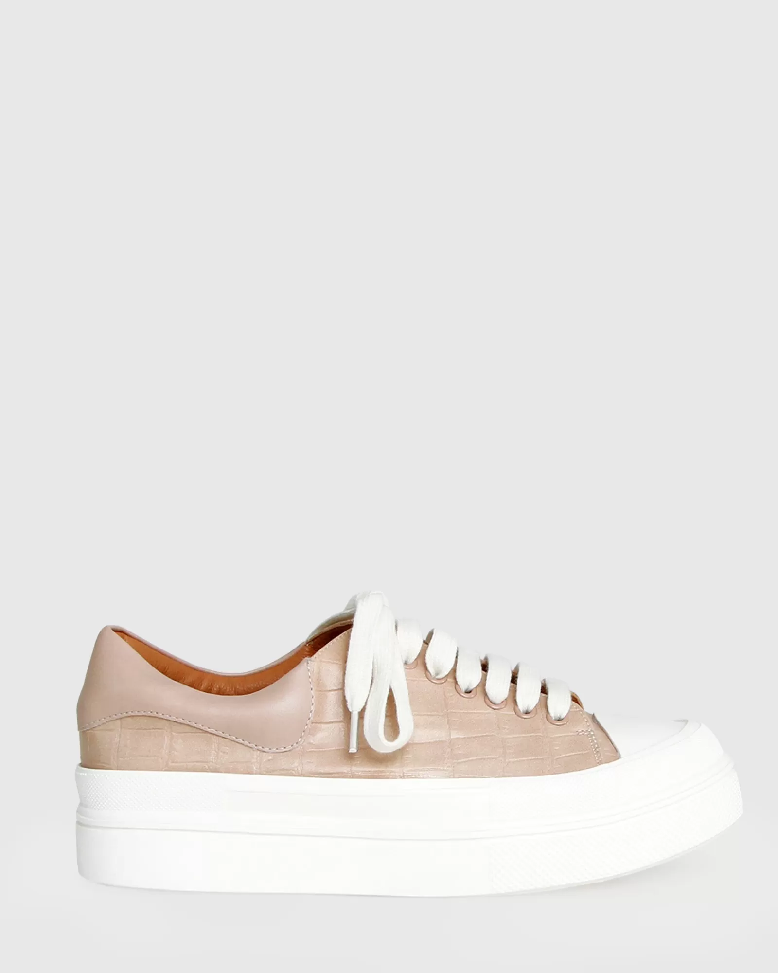 Belle & Bloom Just A Dream Croc Leather Sneaker -