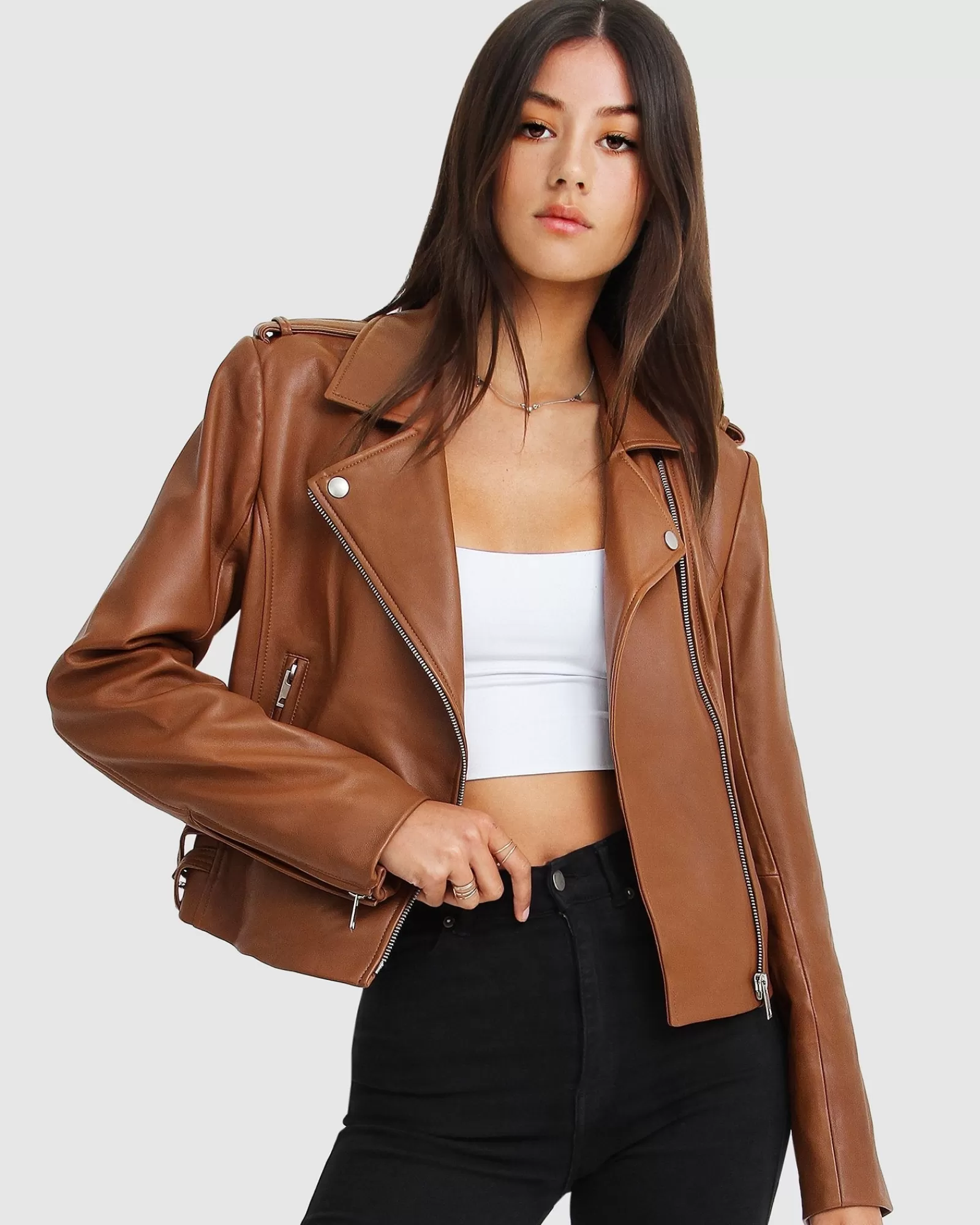 Belle & Bloom Just Friends Leather Jacket -