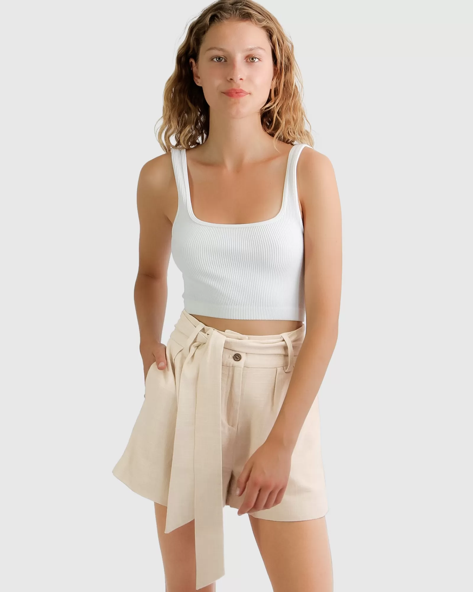 limitless_belted_shorts__natural_3-1.webp Belle & Bloom Limitless Belted Shorts -