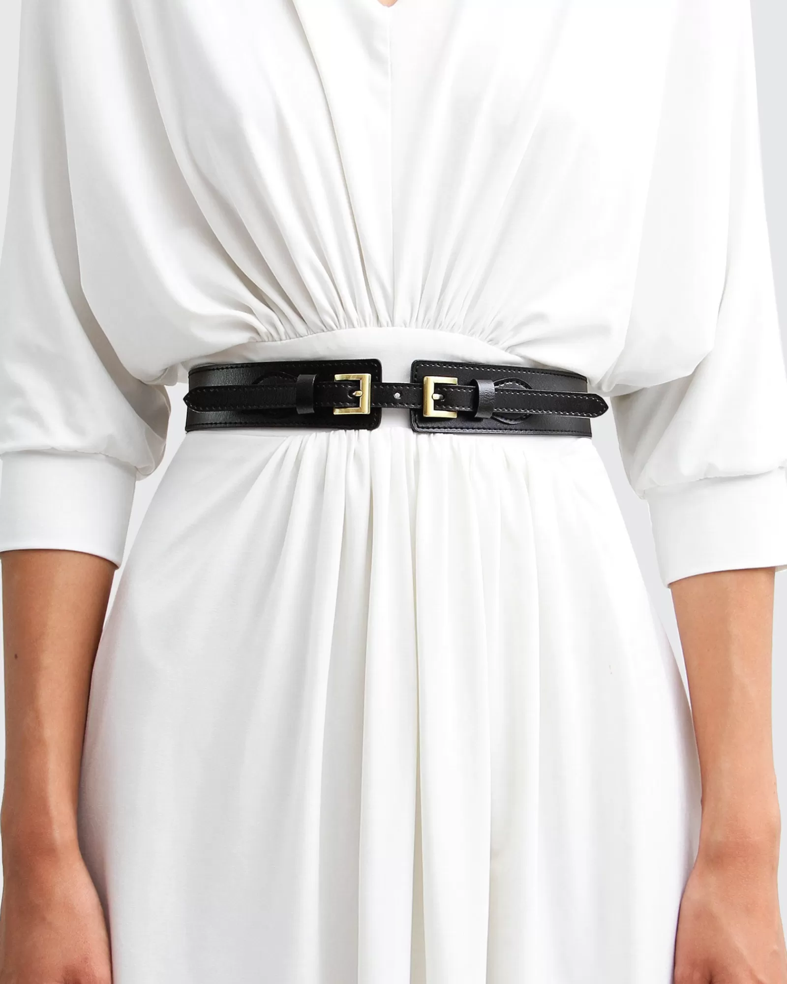 Belle & Bloom London Fog Leather Waist Belt -