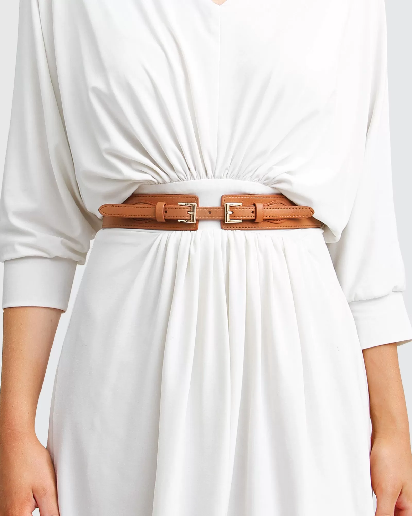 Belle & Bloom London Fog Leather Waist Belt -