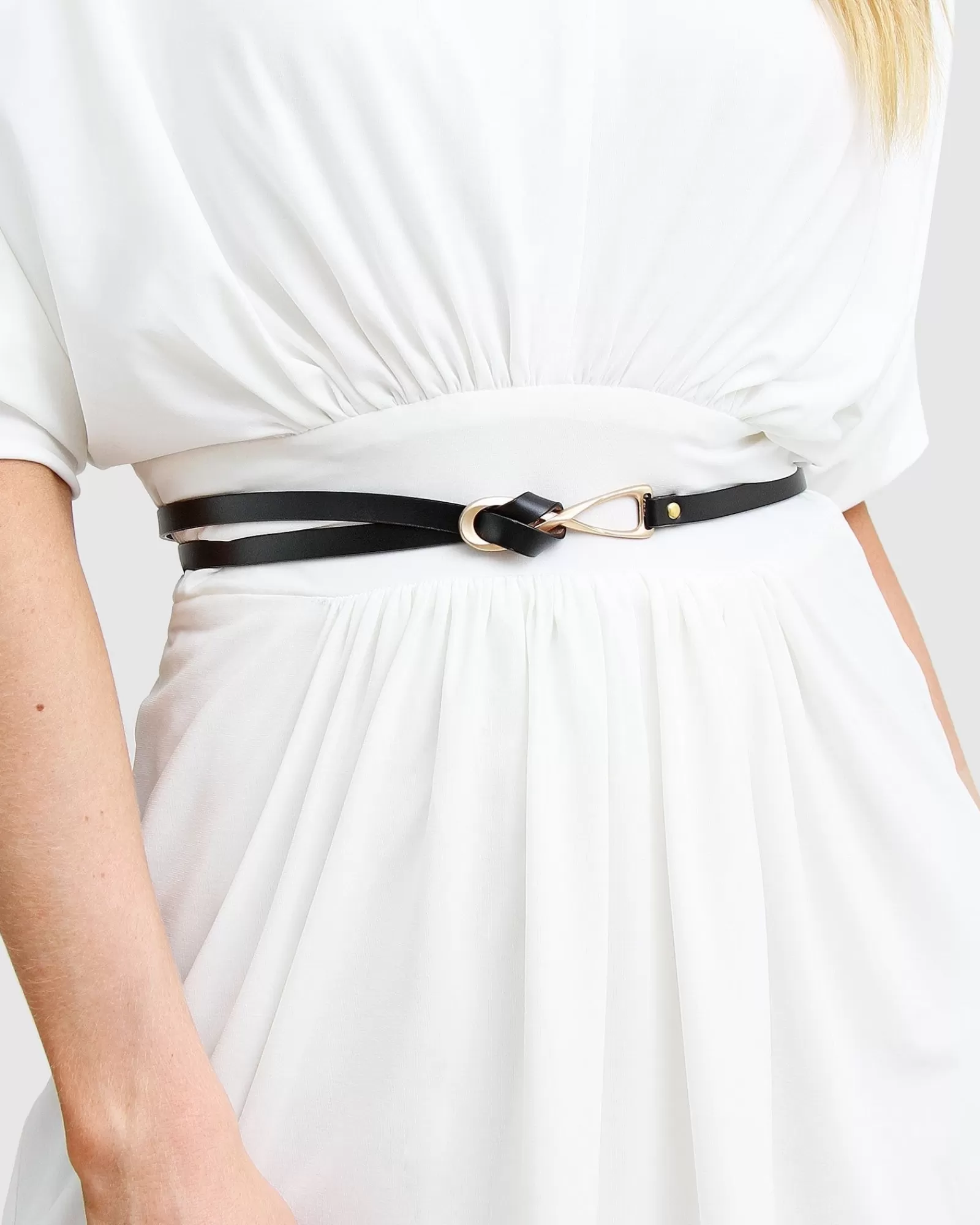 Belle & Bloom London Mood Leather Tie Belt -