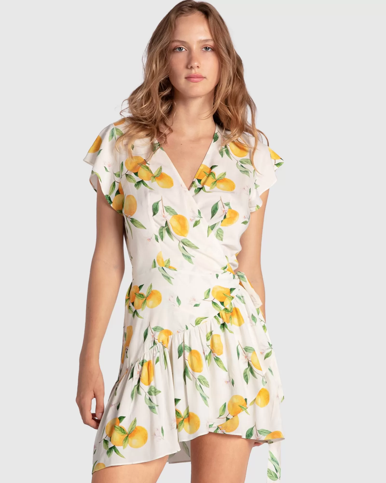 Belle & Bloom Love Shack Mini Wrap Dress -