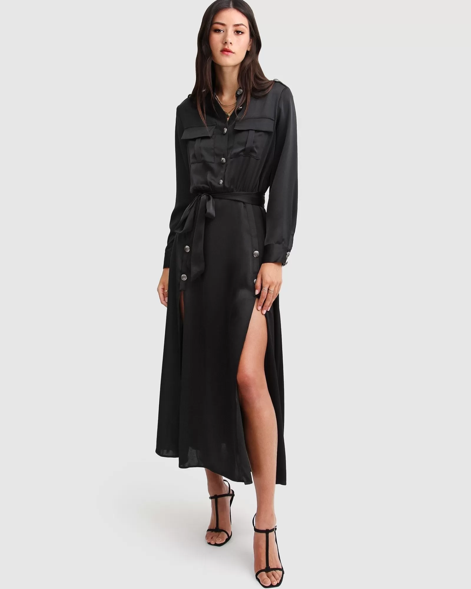 Belle & Bloom Lover To Lover Maxi Shirt Dress -