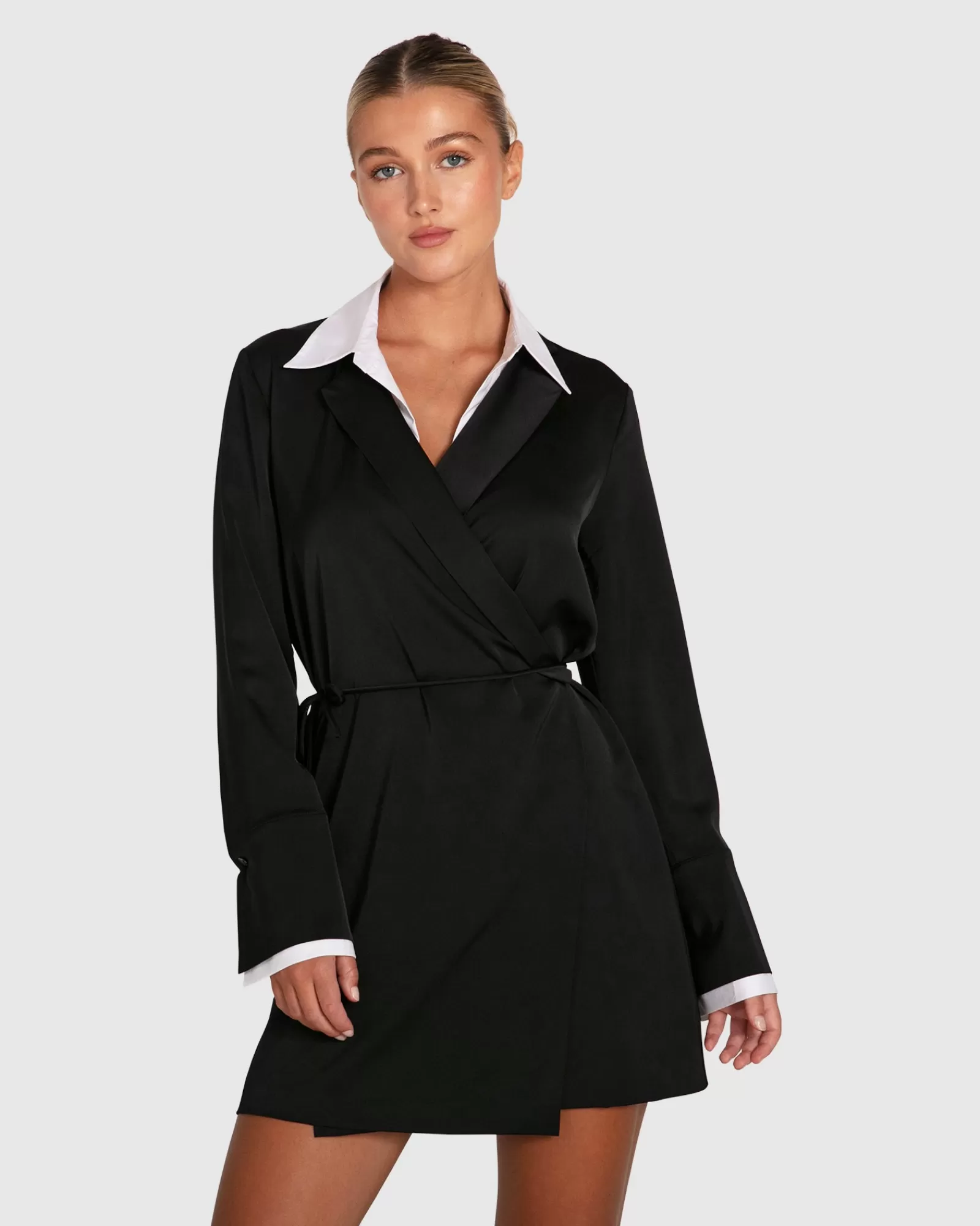 Belle & Bloom Make Me Feel Layered Shirt Dress -