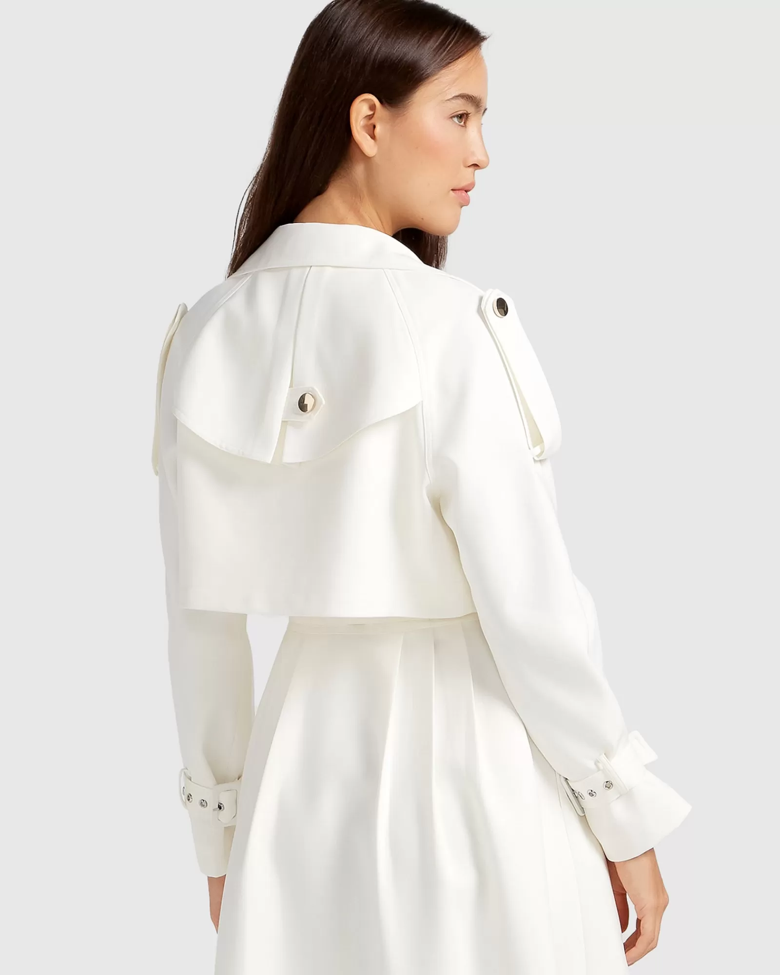 Belle & Bloom Manhattan Cropped Trench -