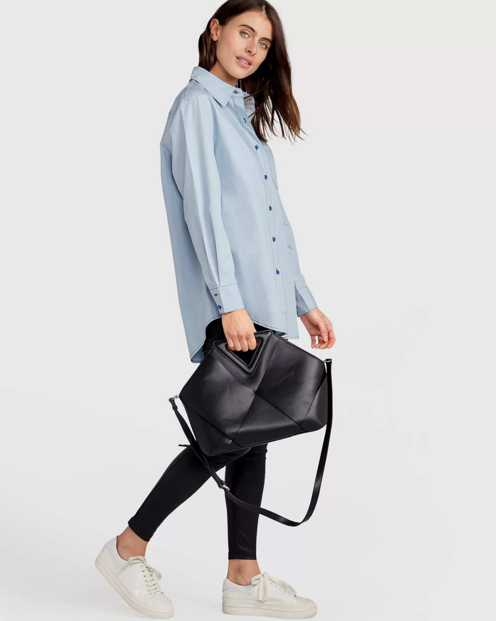Belle & Bloom My Girl Oversized Shirt - Duck Egg Blue