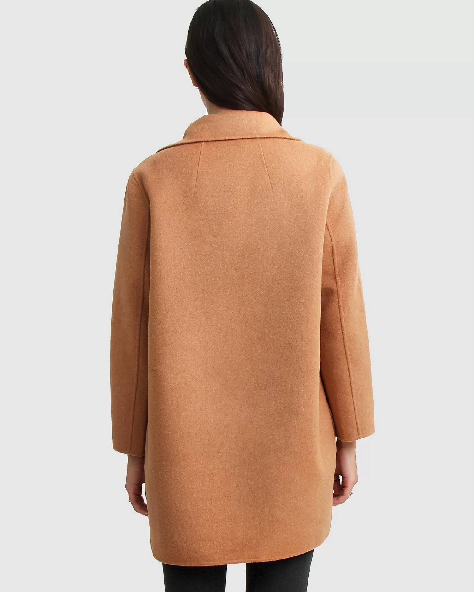Belle & Bloom NEW FIT Ex-Boyfriend Wool Blend Oversized Jacket - Camel