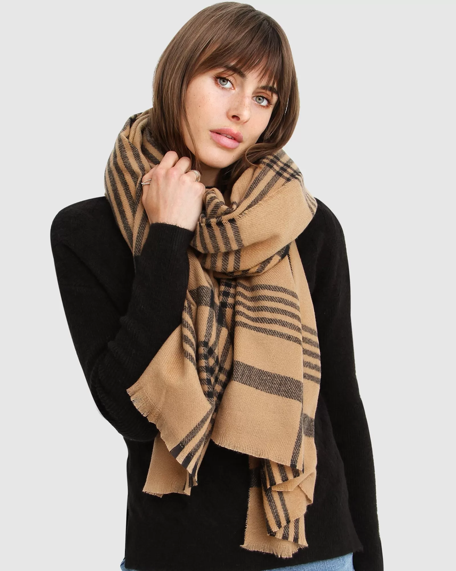 Belle & Bloom Panorama Check Scarf -