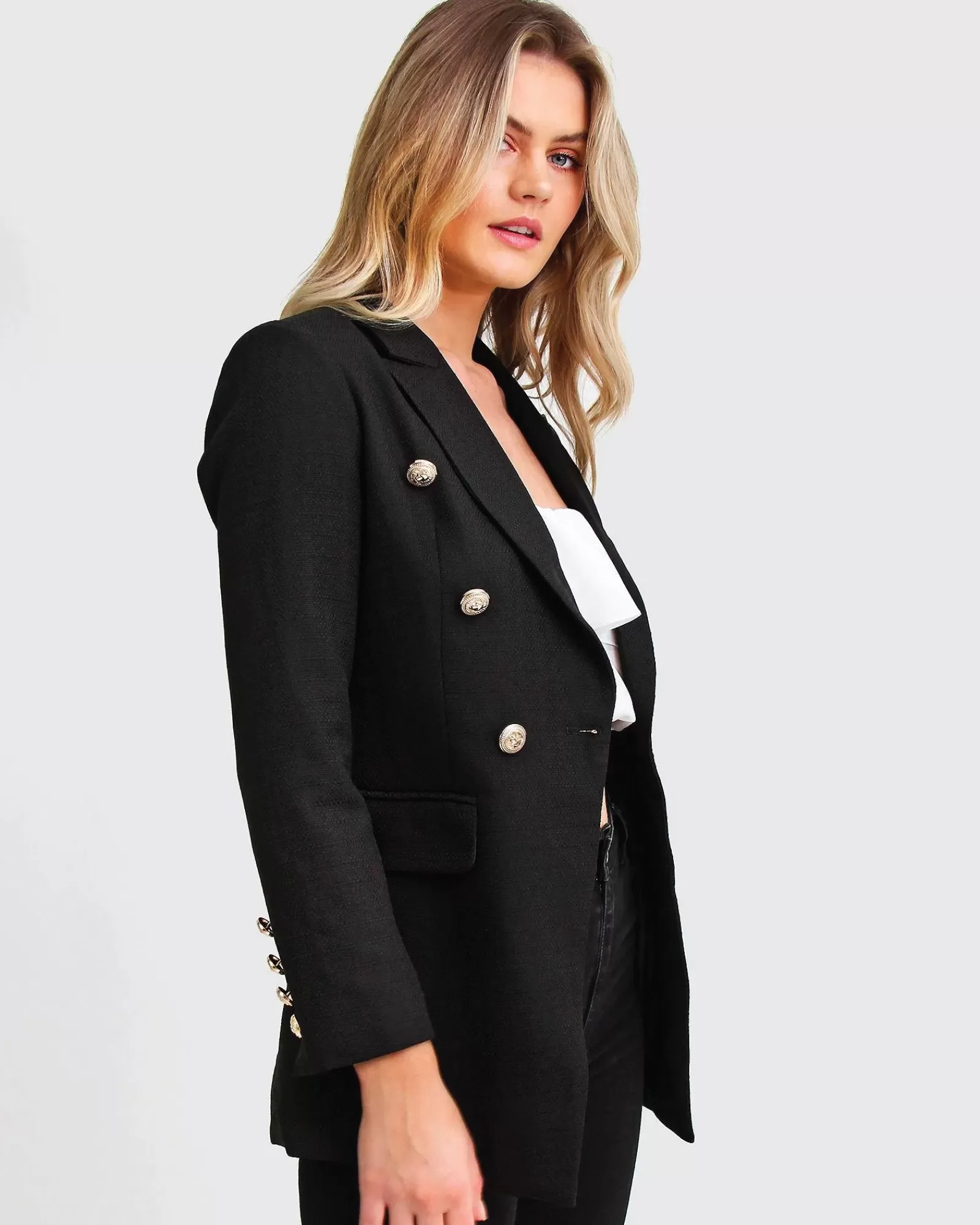 princess_polina_textured_weave_blazer__black_2-3.webp Belle & Bloom Princess Polina Textured Weave Blazer -