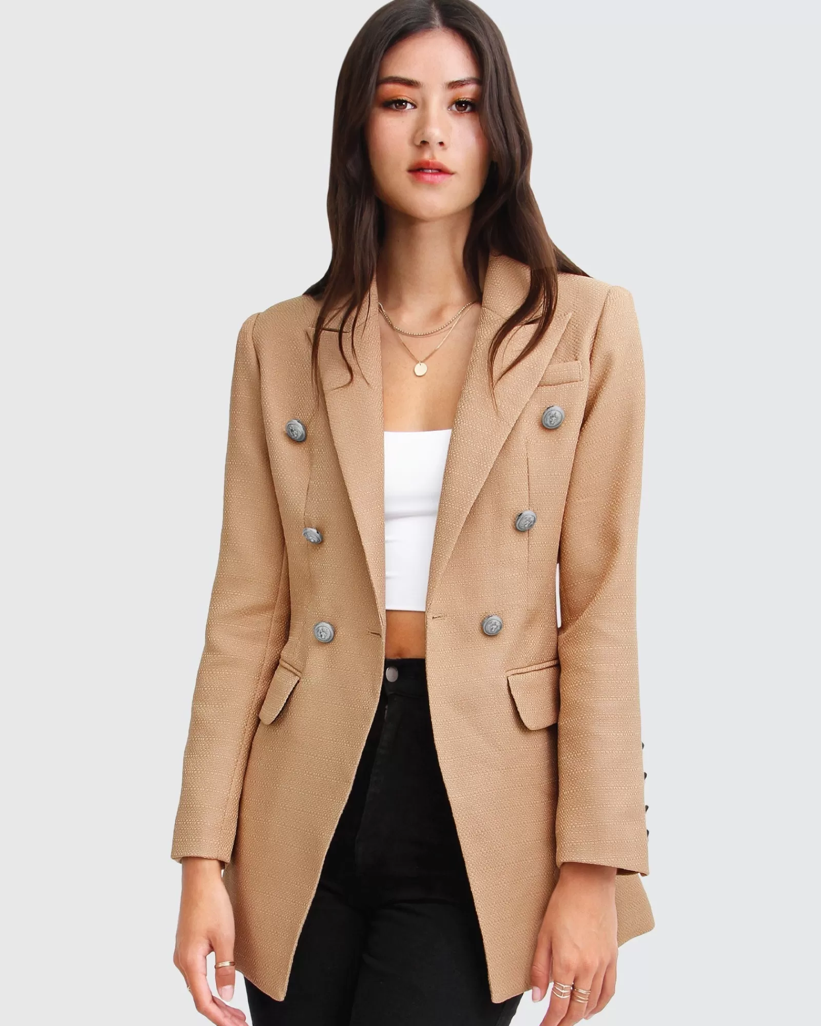 Belle & Bloom Princess Polina Textured Weave Blazer -