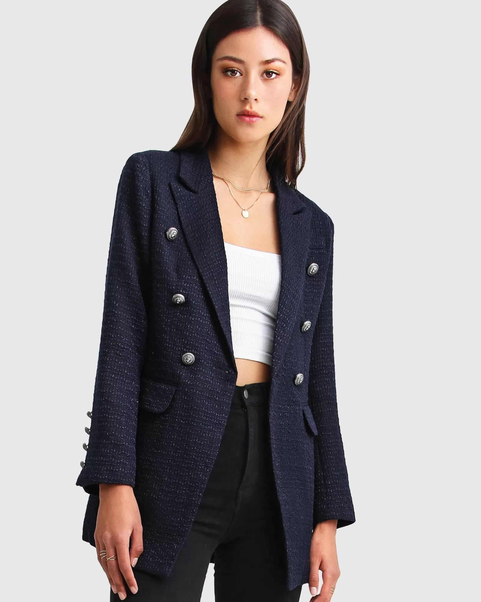 Belle & Bloom Princess Polina Textured Weave Blazer -