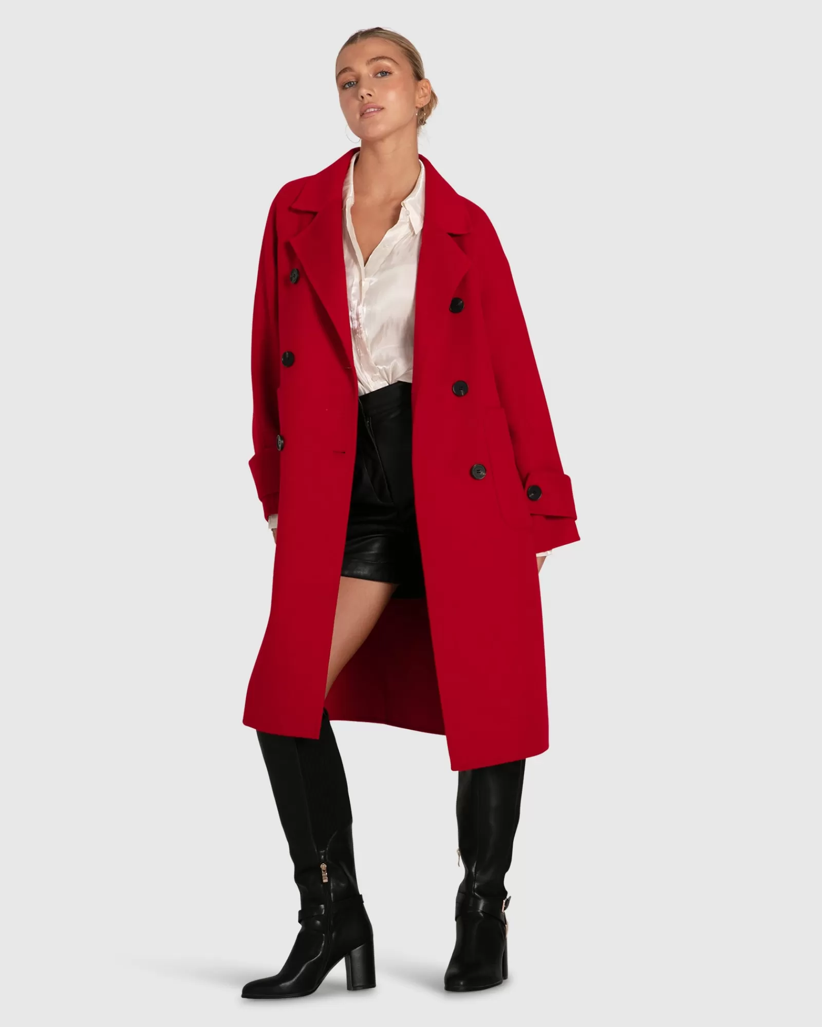 Belle & Bloom Rumour Has It Oversized Wool Blend Coat -