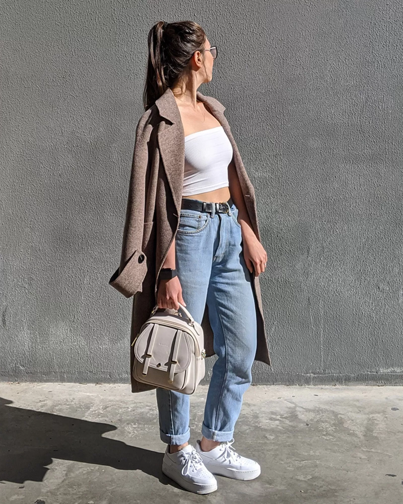 Belle & Bloom Rumour Has It Oversized Wool Blend Coat -