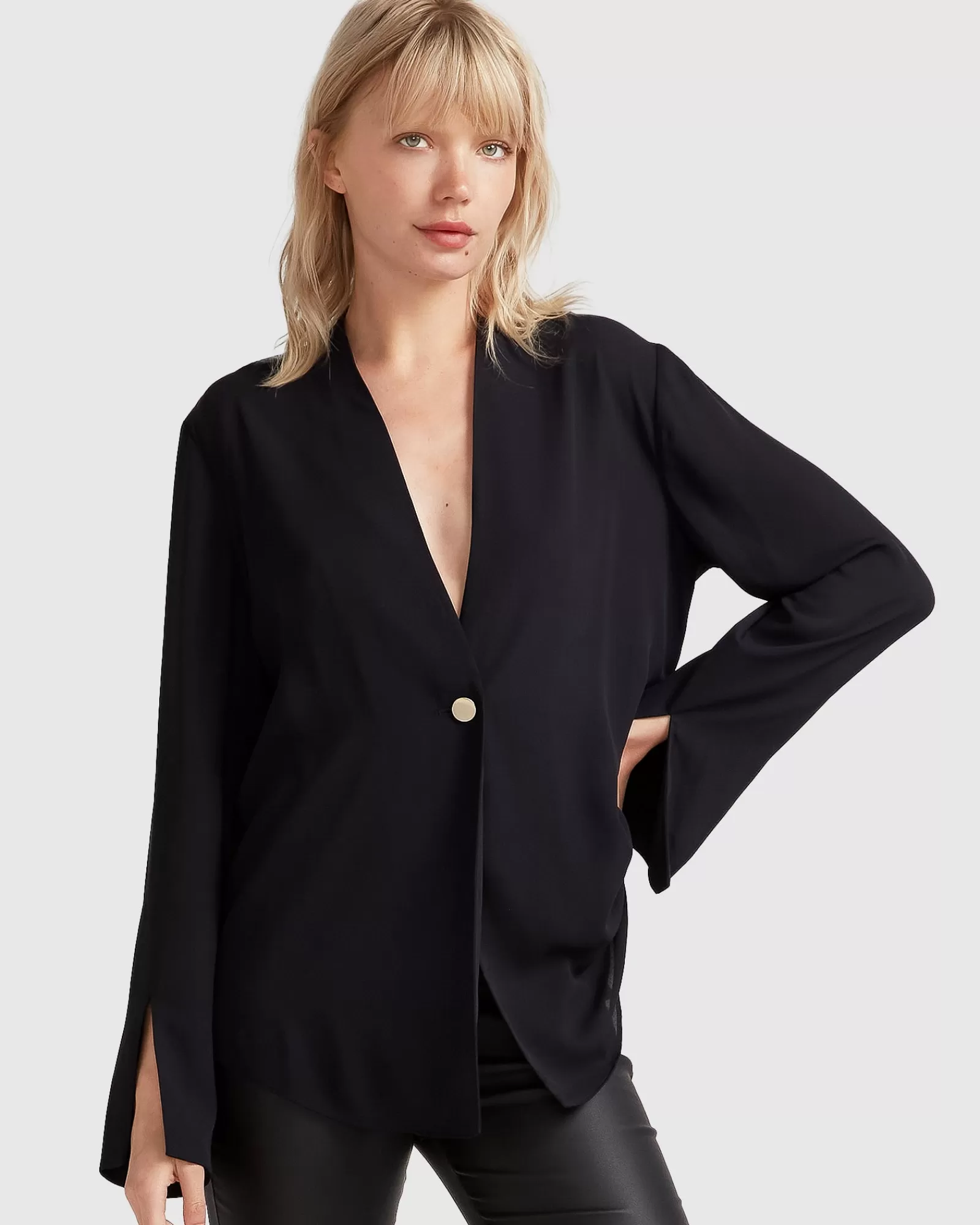 Belle & Bloom Sheer Genius Lightweight Blazer -