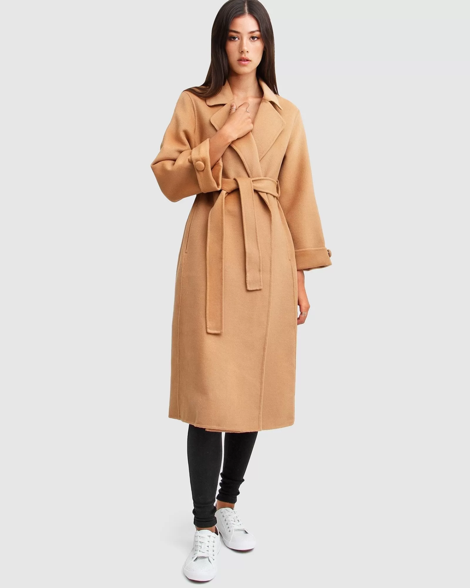 Belle & Bloom Stay Wild Oversized Wool Coat -