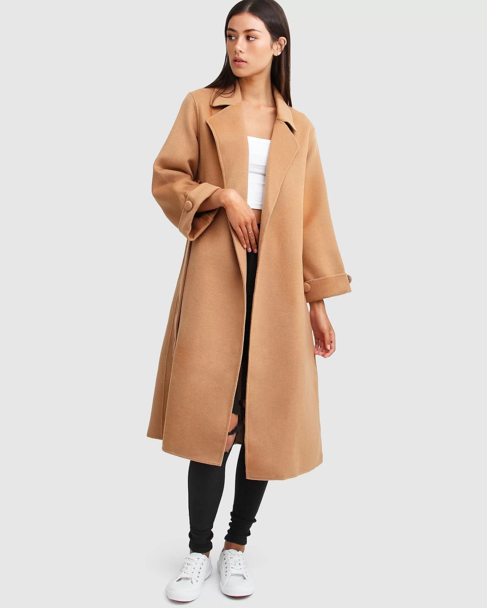 Belle & Bloom Stay Wild Oversized Wool Coat -