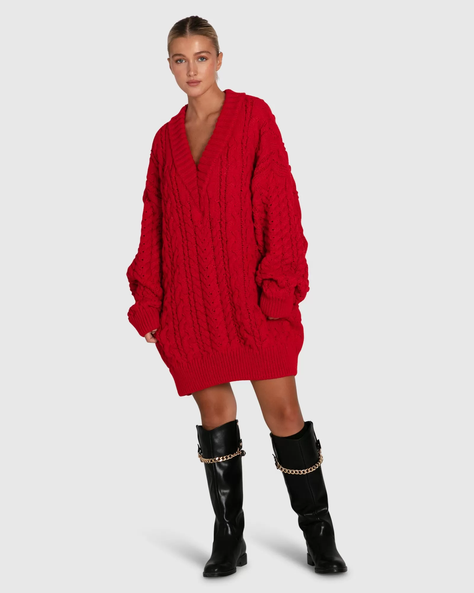 Belle & Bloom Still The One Chunky Oversize Knit -