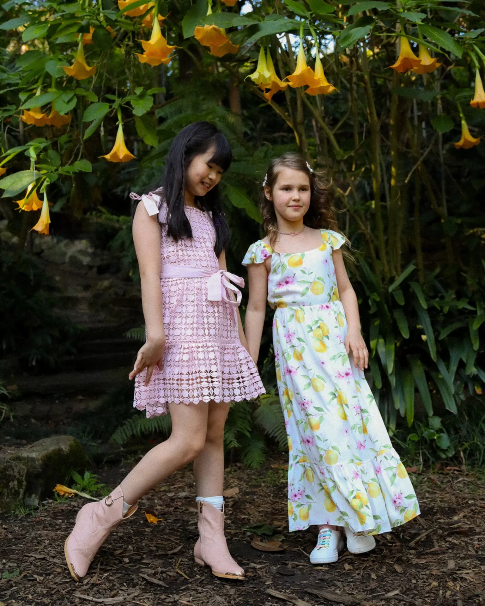 Belle & Bloom Sunset Sakura Maxi Dress - Sakura Orchard