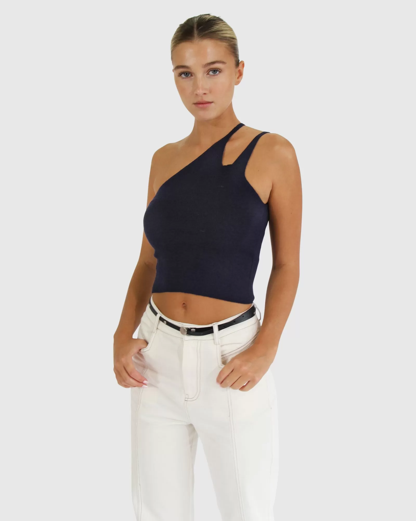 Belle & Bloom Symphony Double Strap Knit Crop -