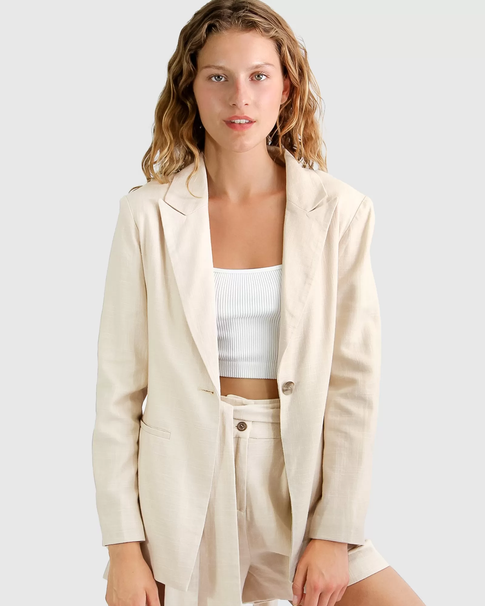 synergy_wrap_blazer__natural_5-3.webp Belle & Bloom Synergy Wrap Blazer -