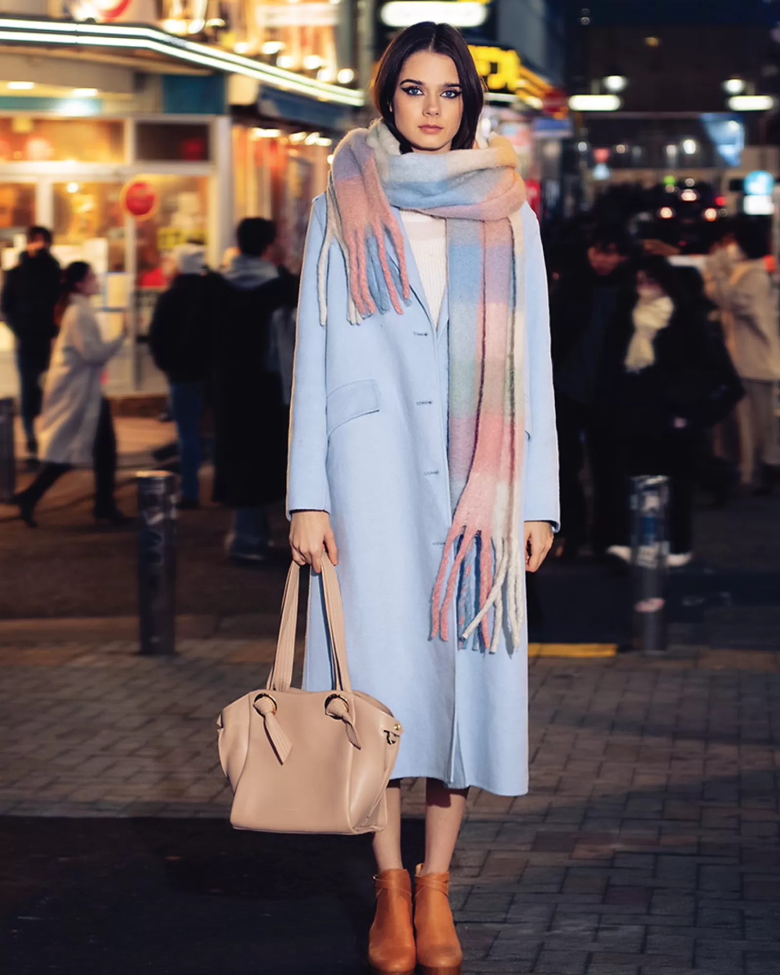 Belle & Bloom Tainted Love Longline Coat - Sky Blue