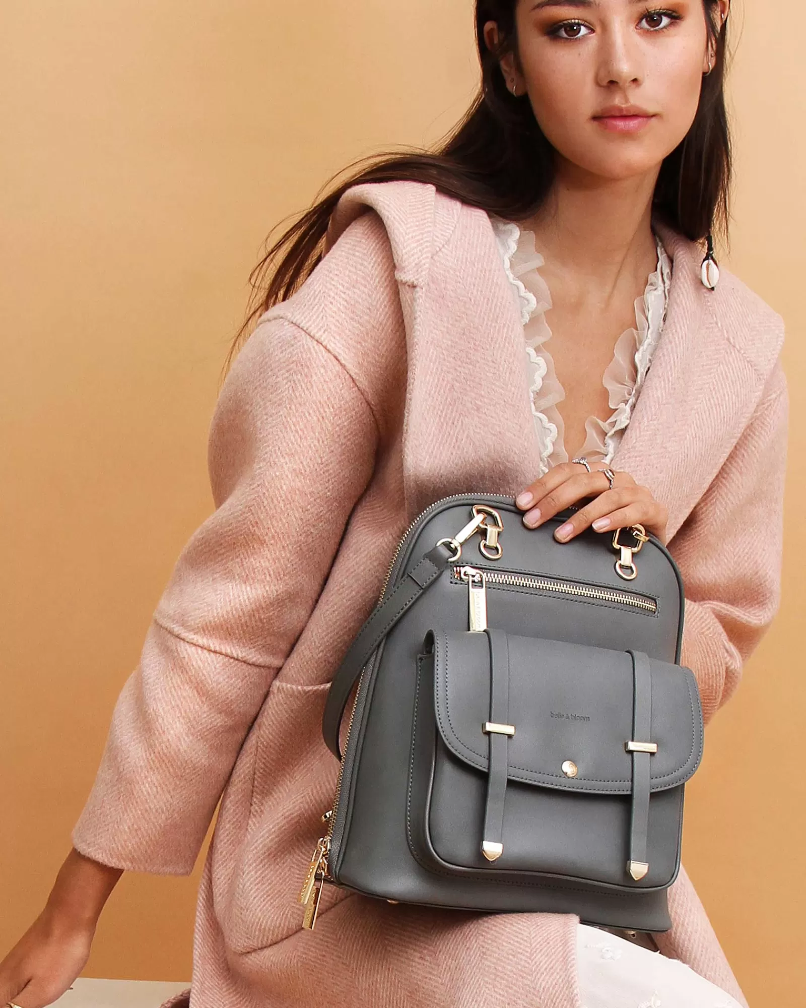 Belle & Bloom 5th Ave Leather Backpack -