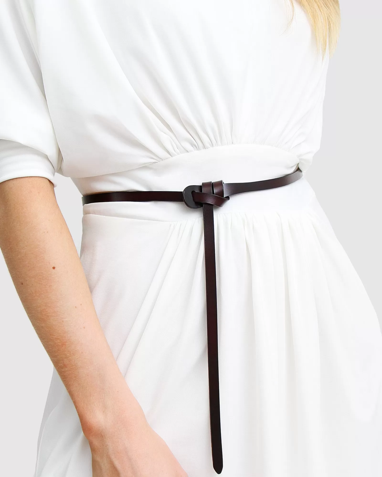 Belle & Bloom Tie The Knot Leather Belt -