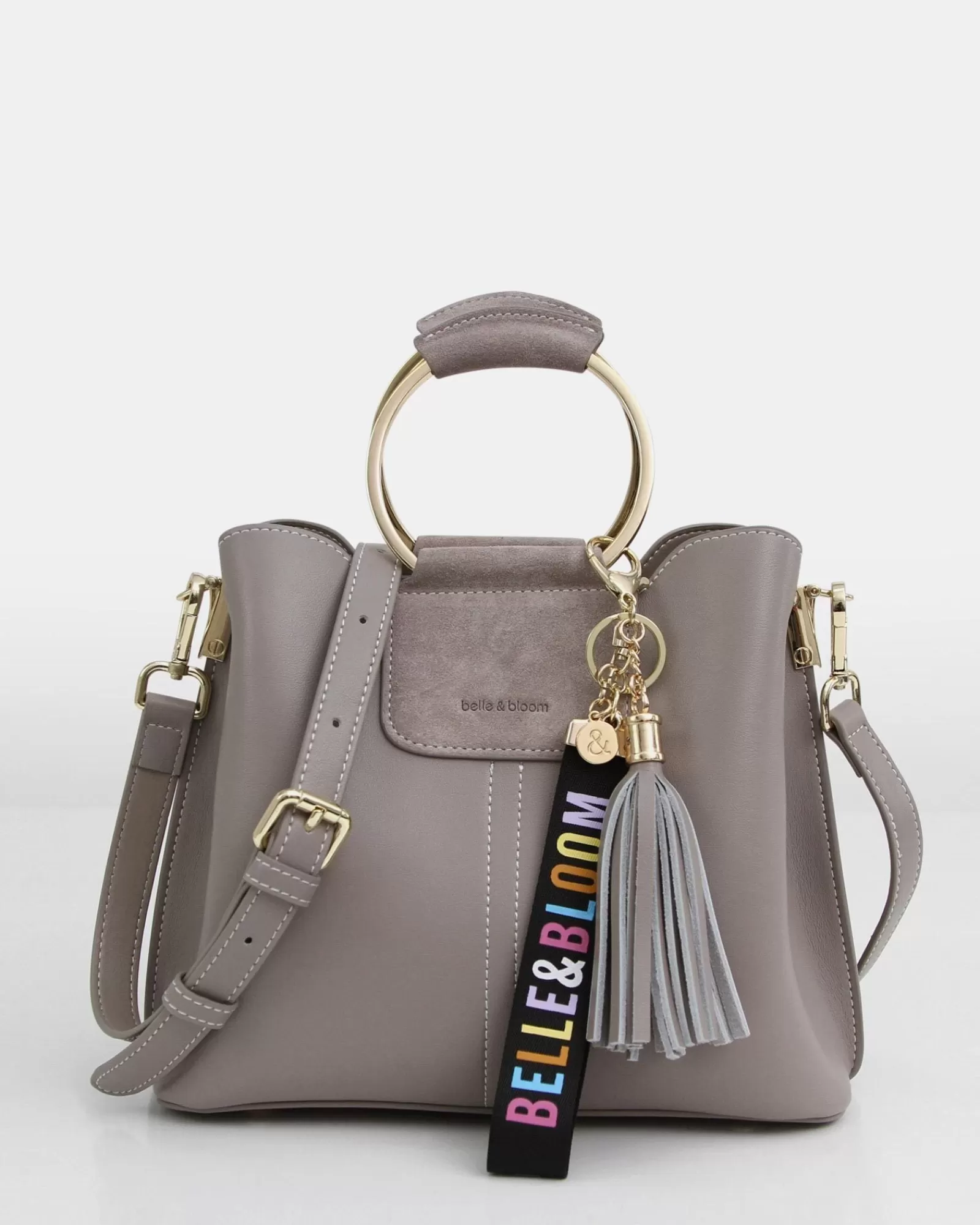 Belle & Bloom Twilight Leather Cross-Body Bag - Grey