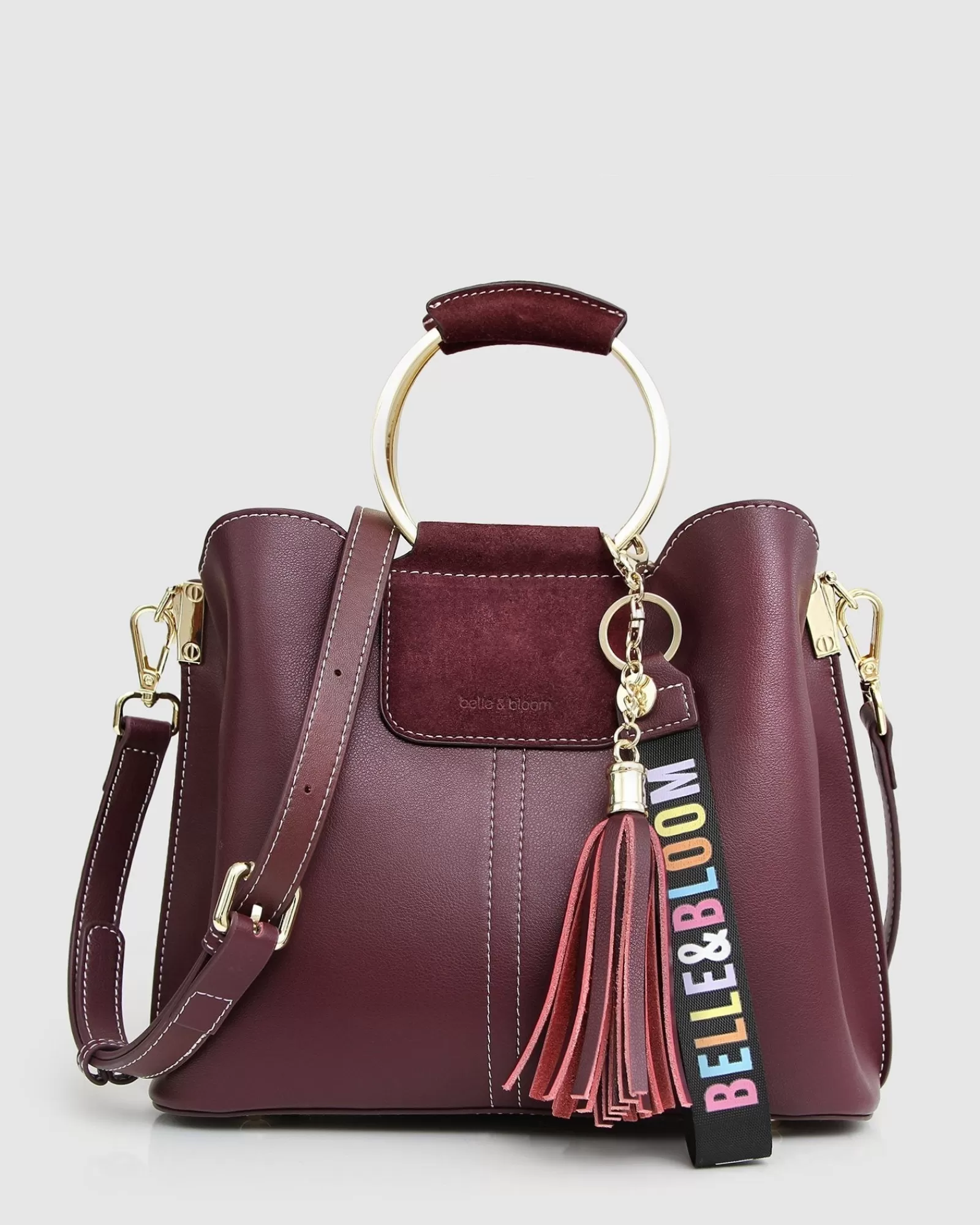 Belle & Bloom Twilight Leather Cross-Body Bag - Merlot