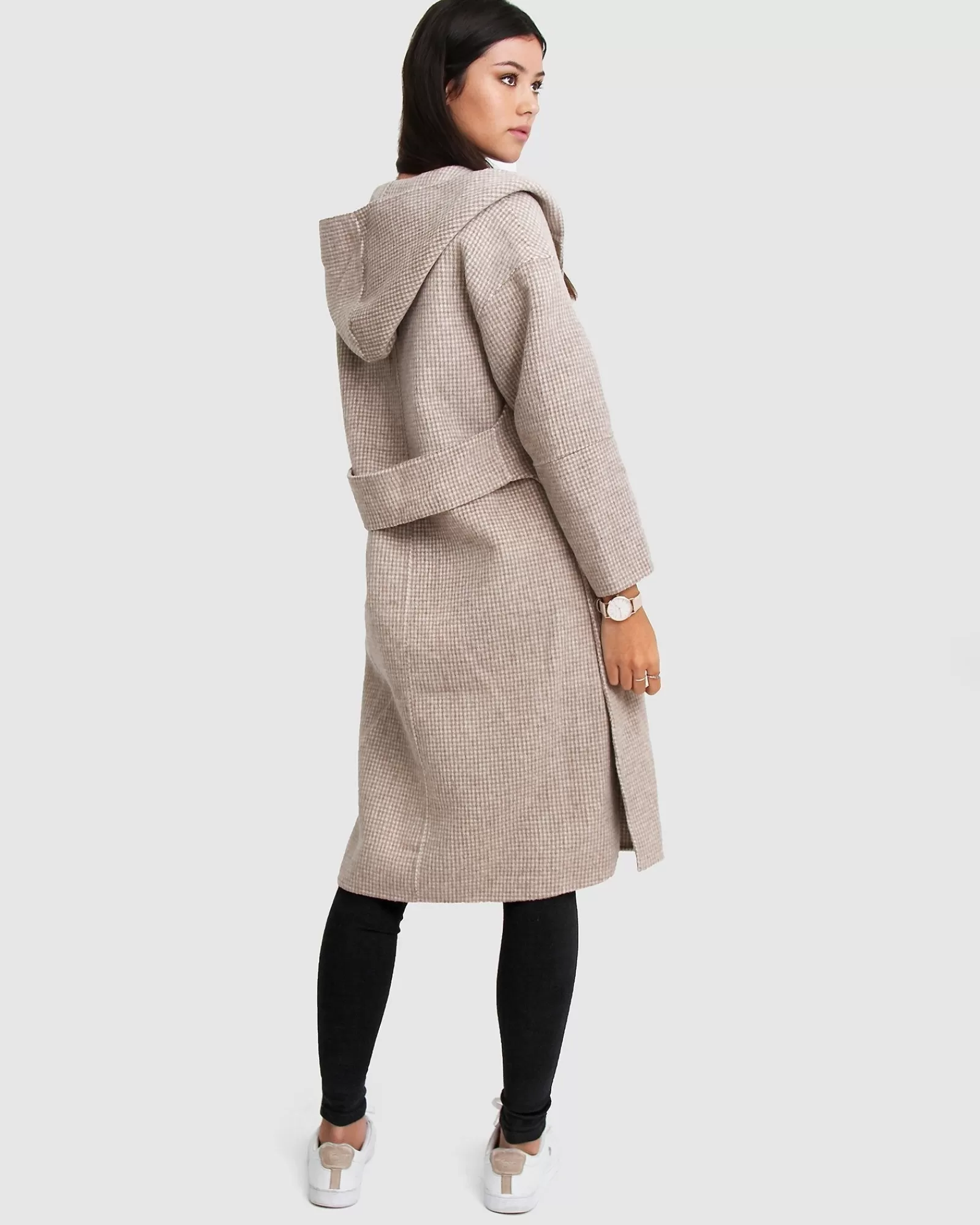 Belle & Bloom Walk This Way Wool Blend Oversized Coat -