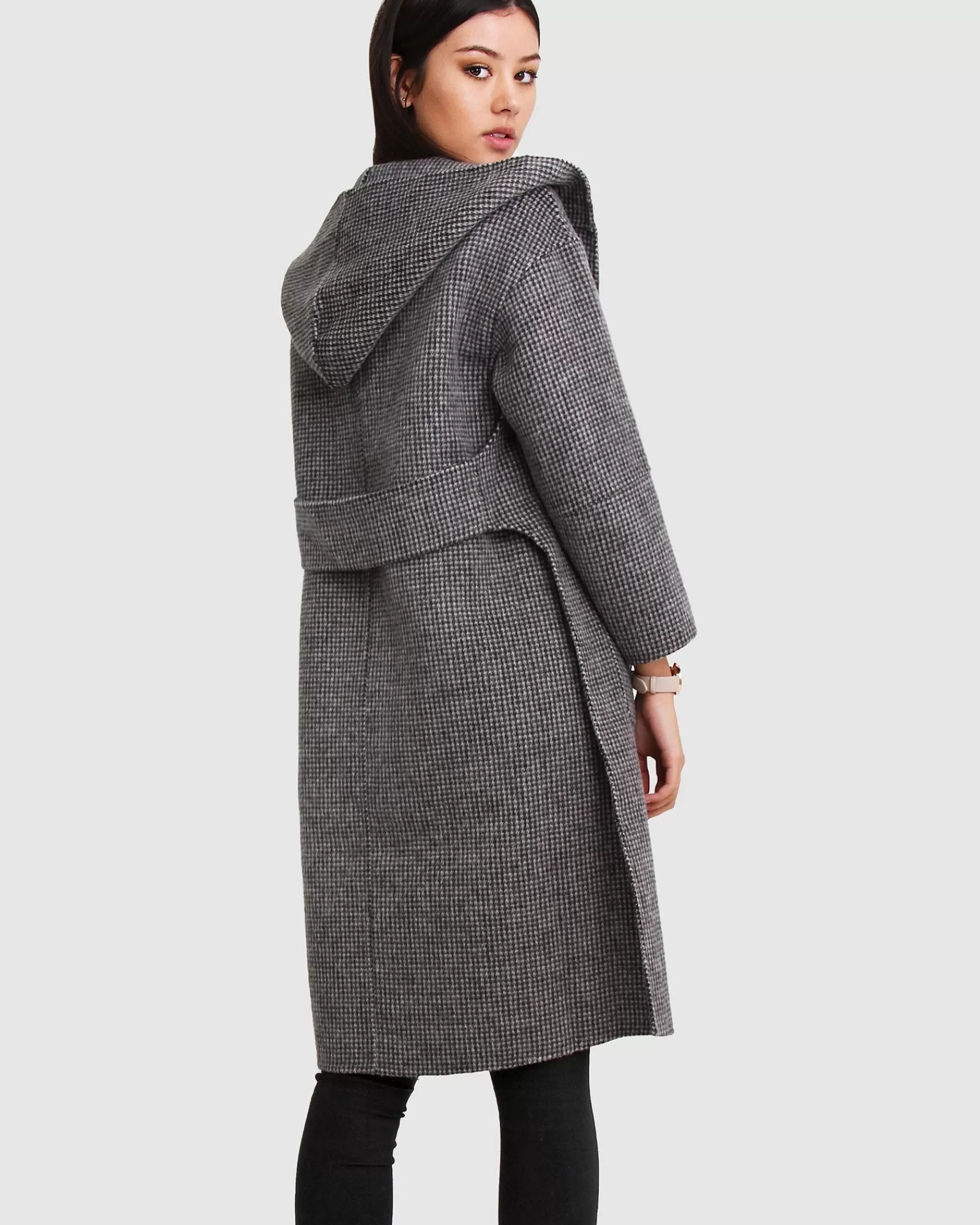 Belle & Bloom Walk This Way Wool Blend Oversized Coat -