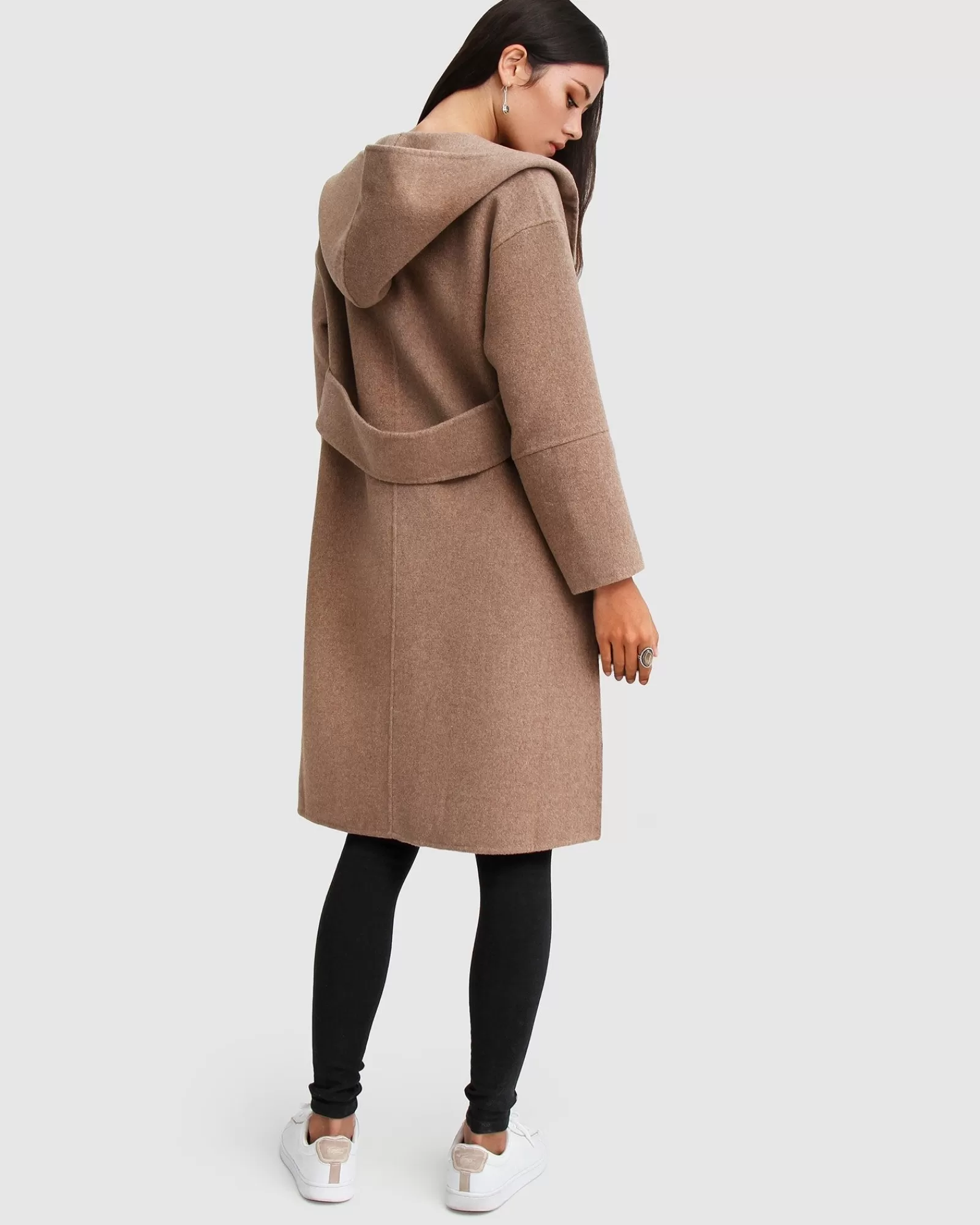 Belle & Bloom Walk This Way Wool Blend Oversized C -