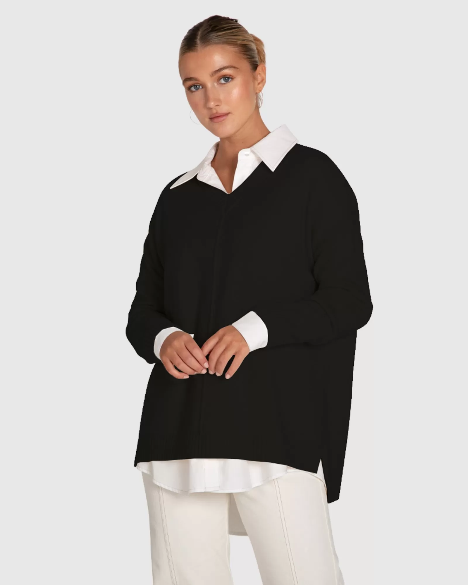 Belle & Bloom Wonder Of You Cashmere Blend Oversized Jumper -